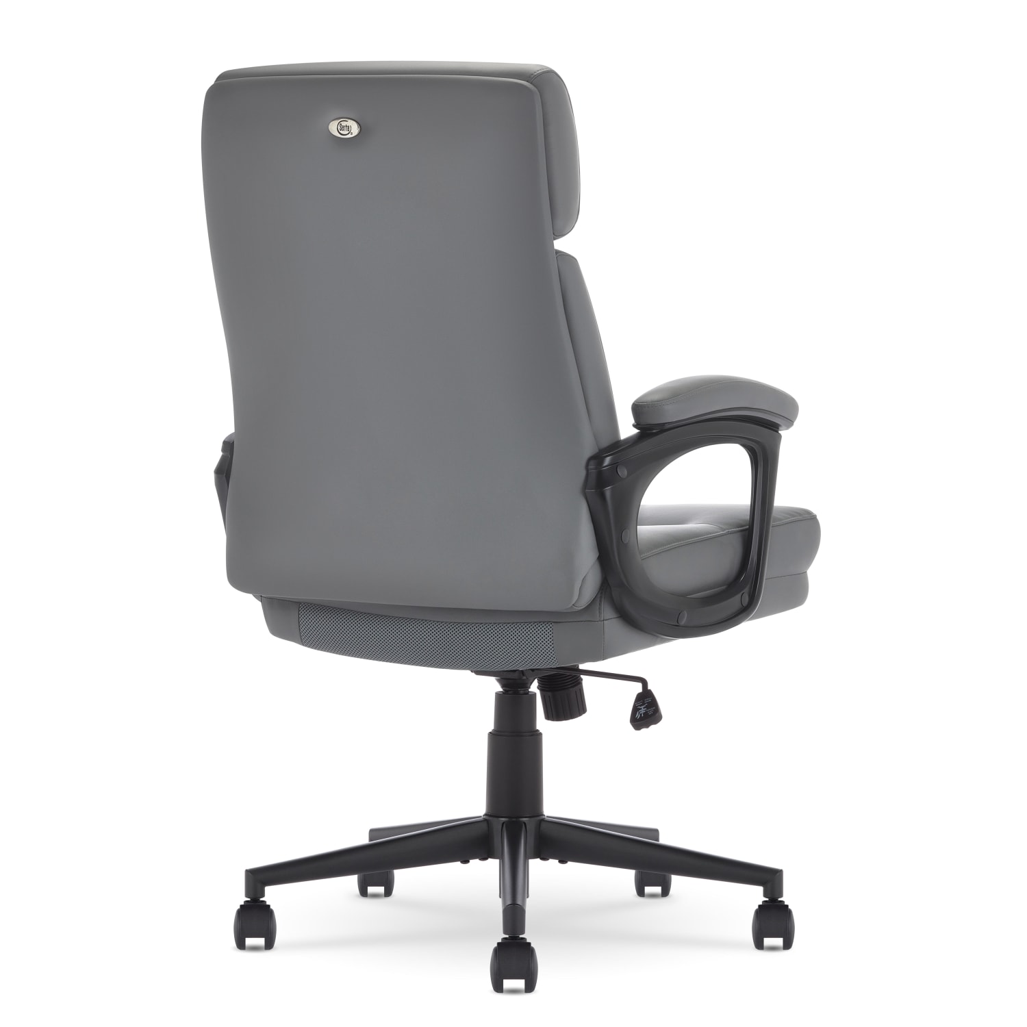 Serta Comfort Series Ergonomic Bonded Leather Mid-Back Executive Office Chair, Gray - Image 5