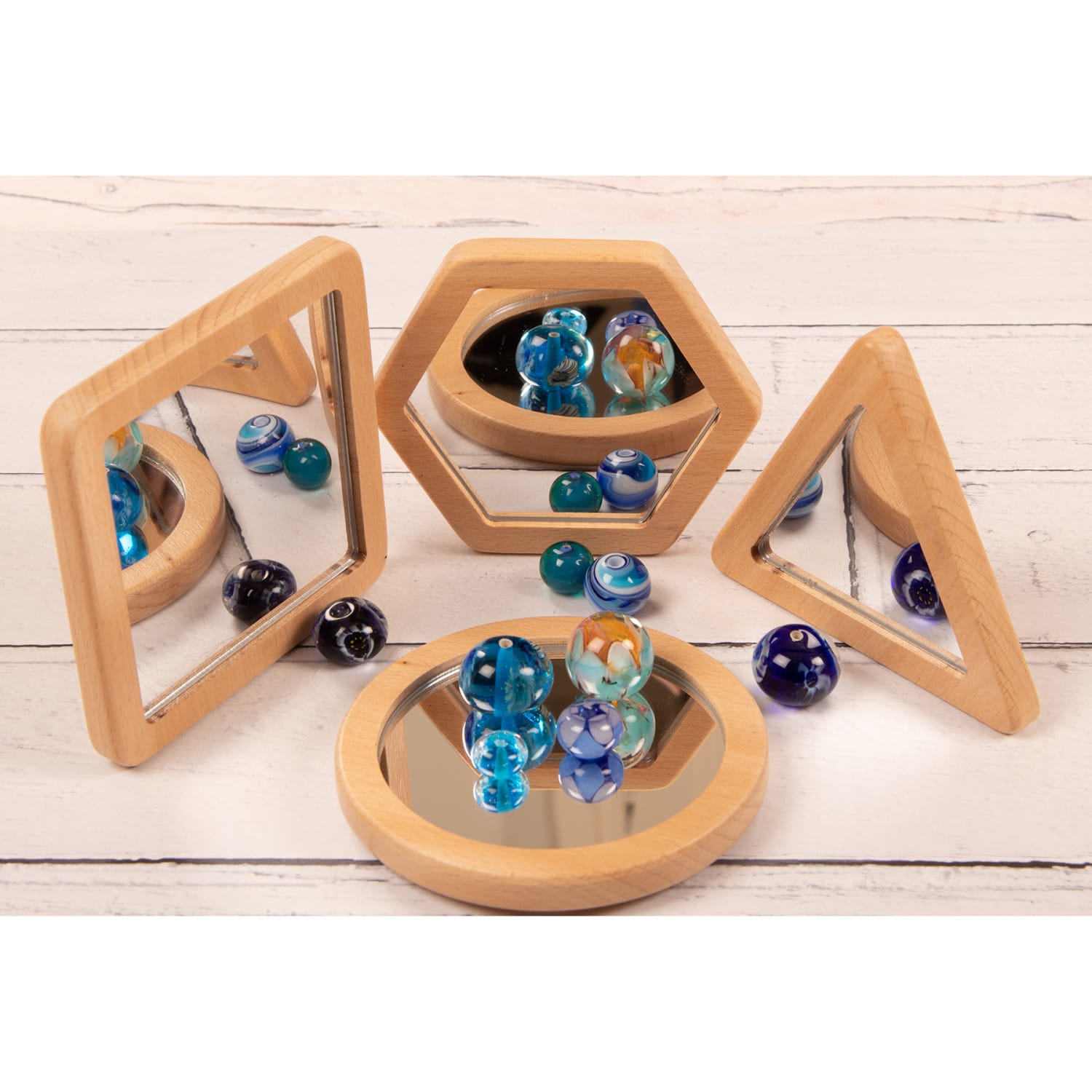 Learn Well Little Looking Shape Mirrors - Set Of 4 - Image 4
