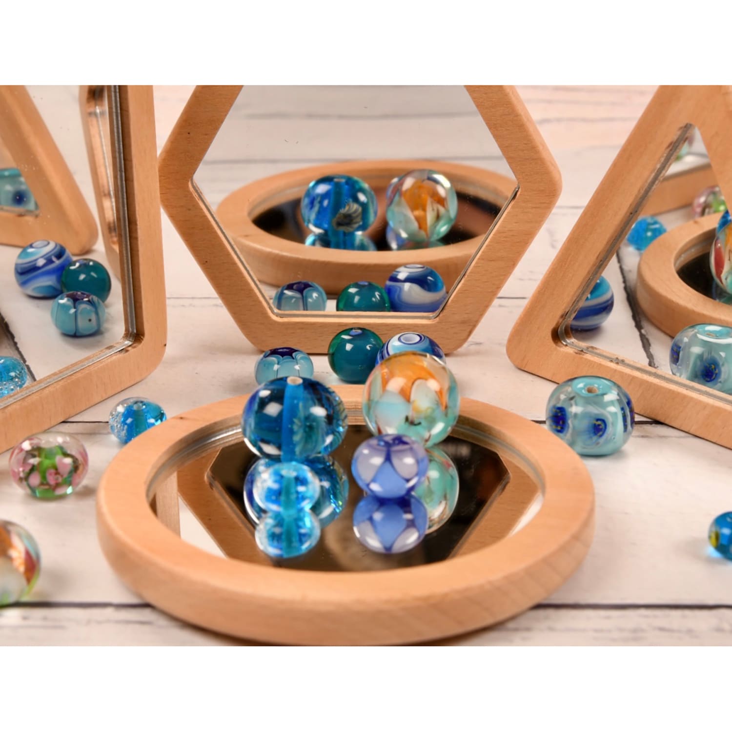 Learn Well Little Looking Shape Mirrors - Set Of 4 - Image 6