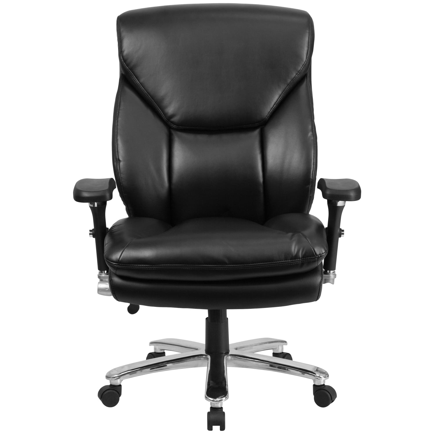 Flash Furniture HERCULES Series 247 Intensive Use Big Tall Ergonomic LeatherSoft HighBack Office Chair With Lumbar Knob And Headrest Black PopularChairscom Flash Furniture HERCULES Series 24 7 Intensive Use Big Tall Ergonomic LeatherSoft High Back Office Chair With Lumbar Knob And Headrest Black PopularChairscom