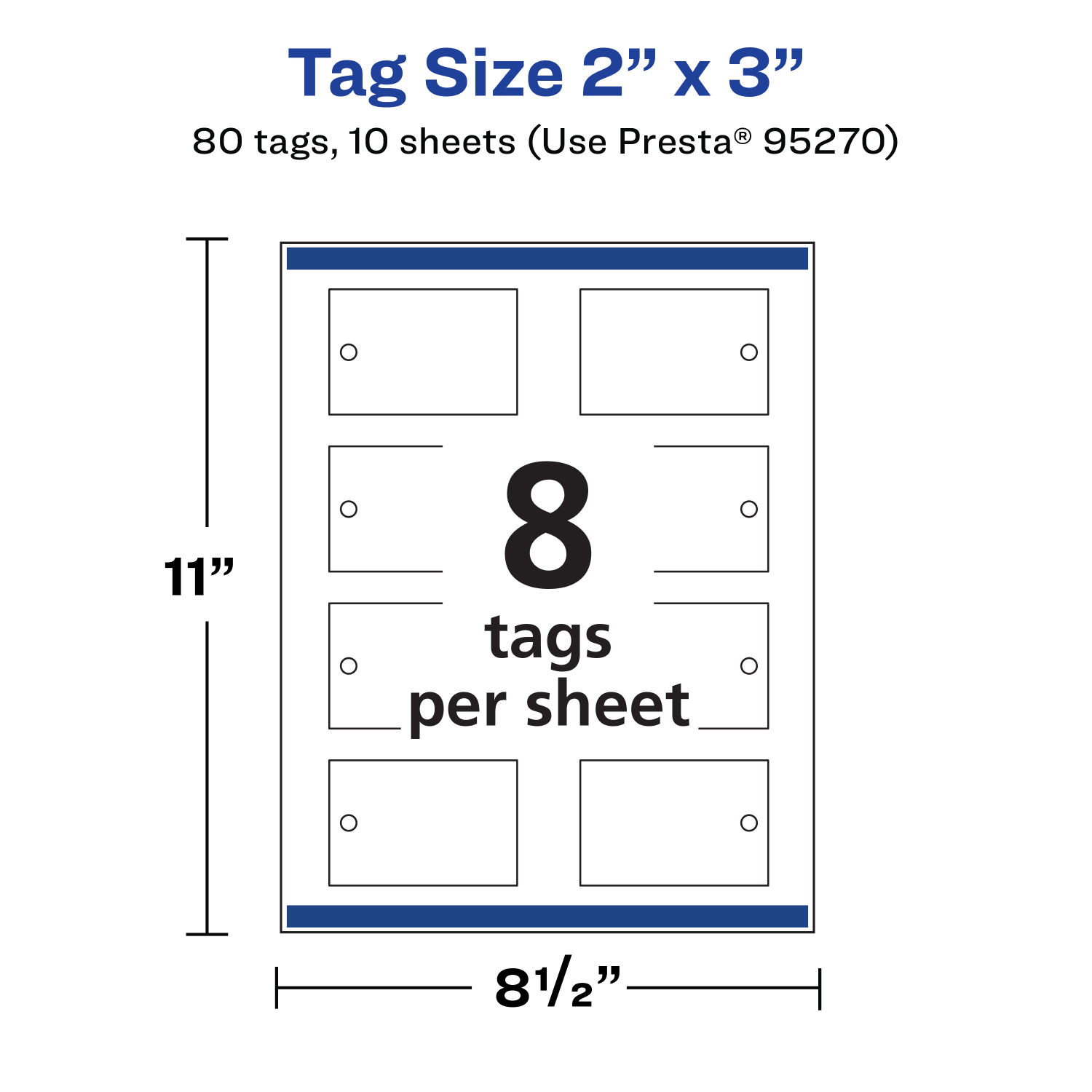 Avery Printable Tags With Sure Feed Technology, 95270-GWT10, Rectangle, 2in x 3in, Glossy White, Pack Of 80 - Image 6