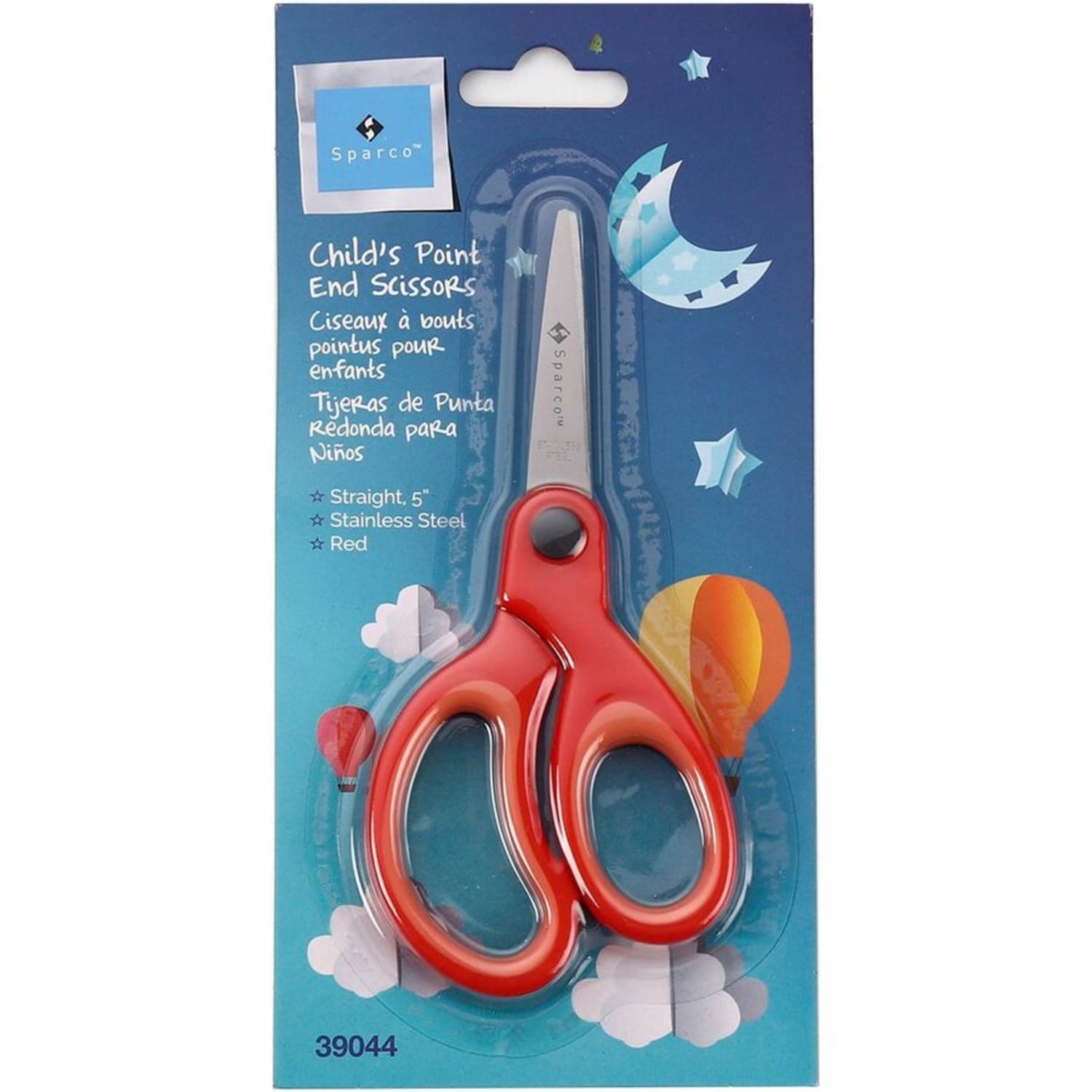 Sparco 5in Kids Pointed End Scissors - 5in Overall Length - Pointed Tip - Red - 1 Each - Image 5
