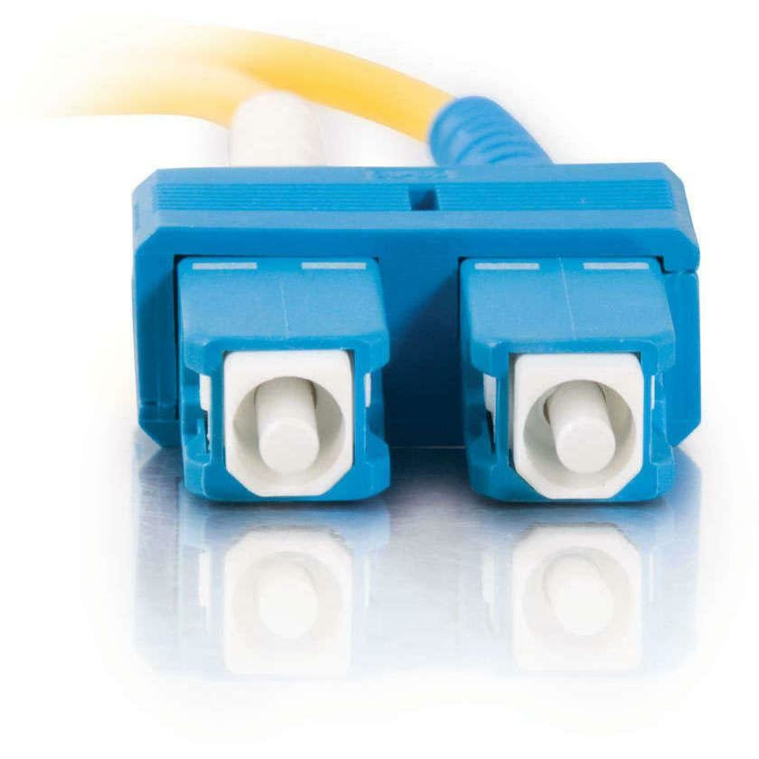 C2G 1m SC-SC 9/125 Duplex Single Mode OS2 Fiber Cable - Plenum CMP-Rated - Yellow - 3ft - Patch cable - SC single-mode (M) to SC single-mode (M) - 1 m - fiber optic - duplex - 9 / 125 micron - OS2 - plenum - yellow - Image 3