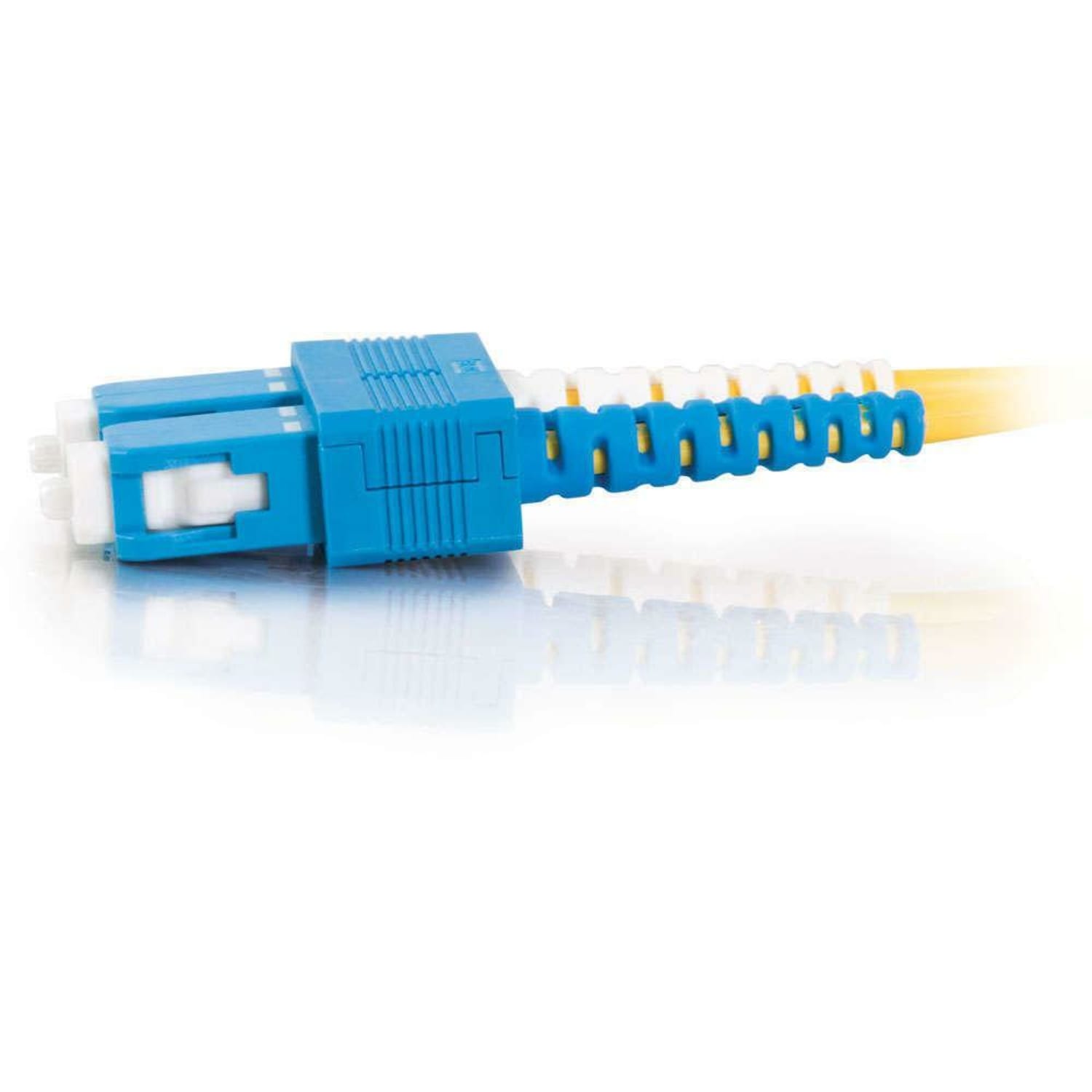 C2G 1m SC-SC 9/125 Duplex Single Mode OS2 Fiber Cable - Plenum CMP-Rated - Yellow - 3ft - Patch cable - SC single-mode (M) to SC single-mode (M) - 1 m - fiber optic - duplex - 9 / 125 micron - OS2 - plenum - yellow - Image 4