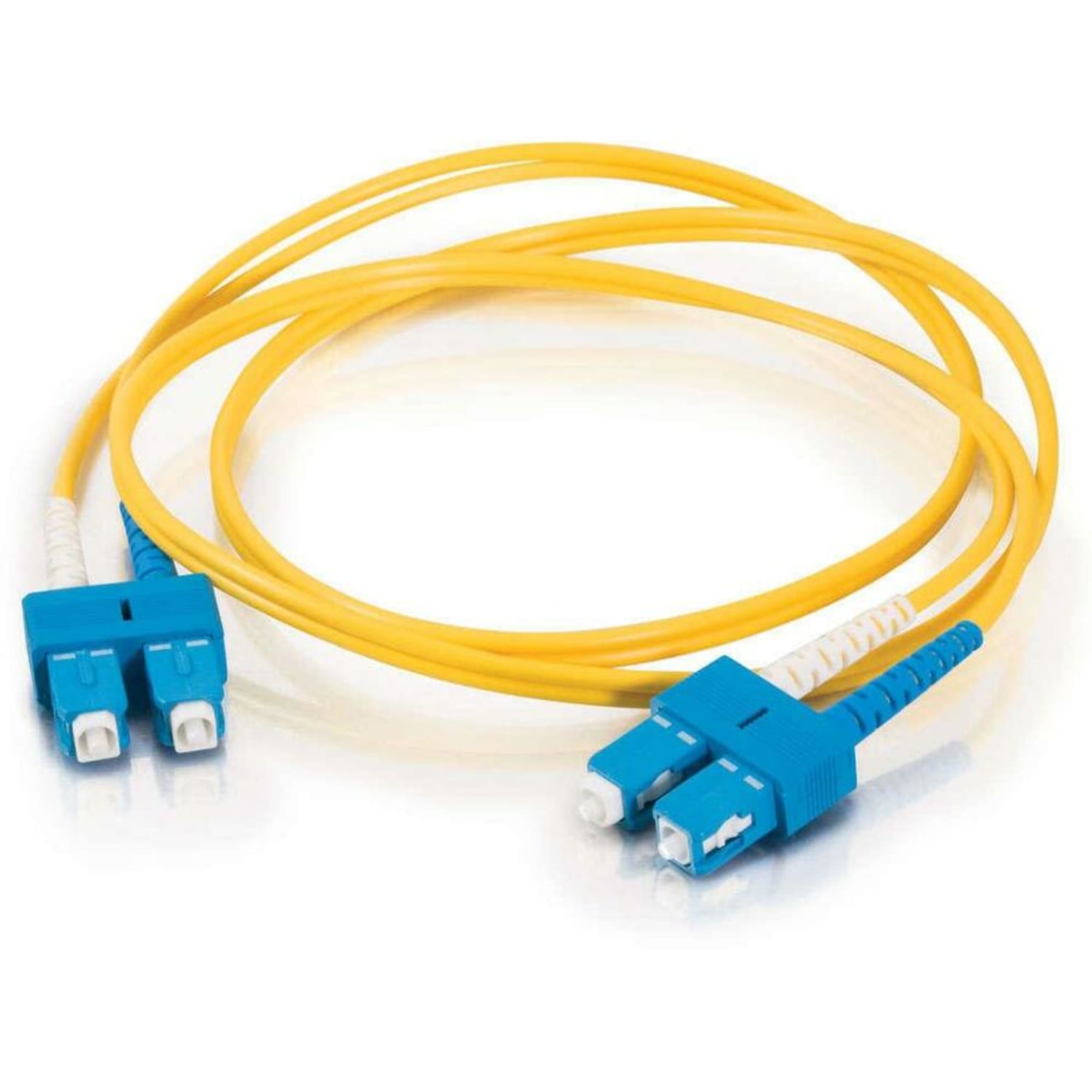 C2G 1m SC-SC 9/125 Duplex Single Mode OS2 Fiber Cable - Plenum CMP-Rated - Yellow - 3ft - Patch cable - SC single-mode (M) to SC single-mode (M) - 1 m - fiber optic - duplex - 9 / 125 micron - OS2 - plenum - yellow - Image 5