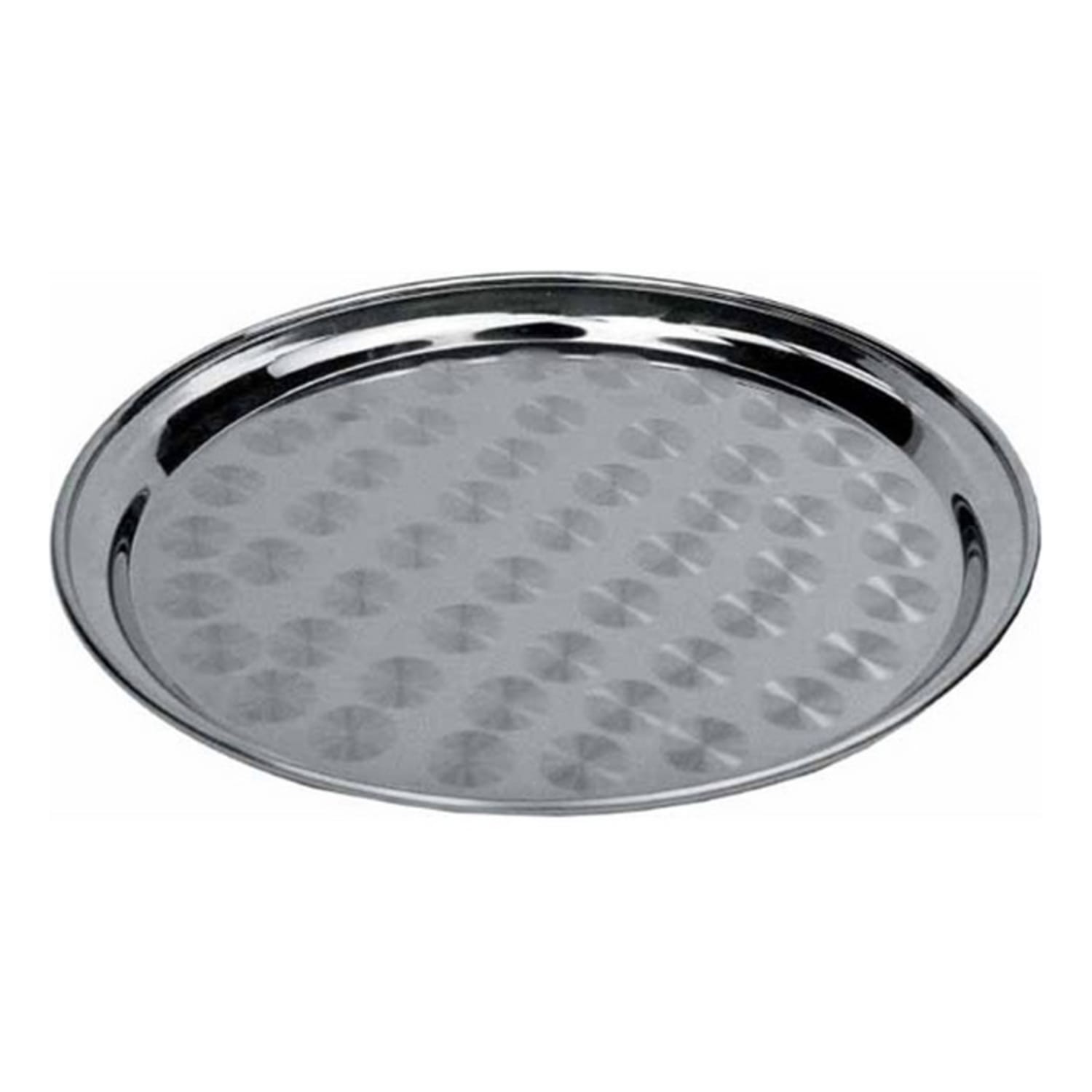 Winco Stainless Steel Round Serving Tray, 16in