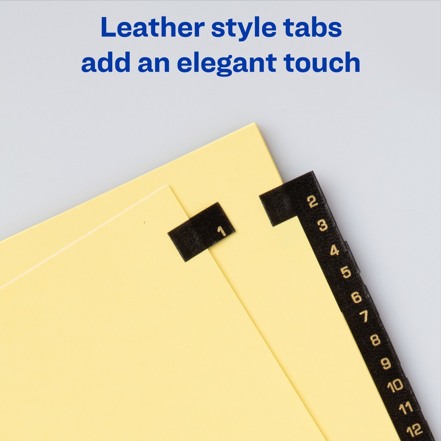 Avery Black Leather Tab Dividers, 1-31 - Image 3