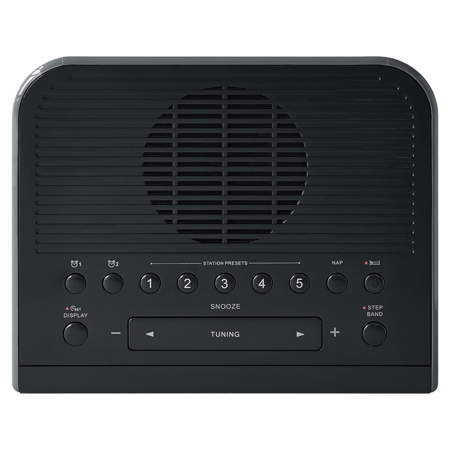 Sangean RCR-5BK AM/FM Digital Tuning Clock Radio, 2-1/4inH x 6-13/16inW x 5-5/8inD - Image 4