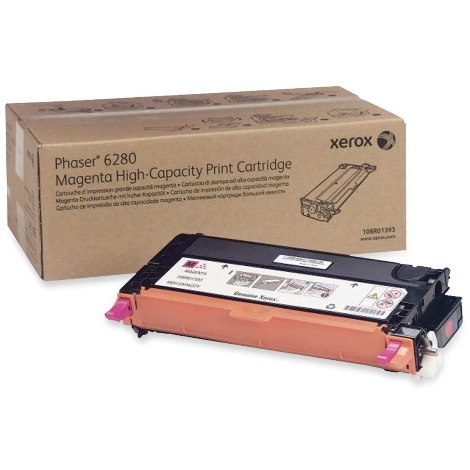Xerox 6280 Magenta High Yield Toner Cartridge, 106R01393 - Image 4
