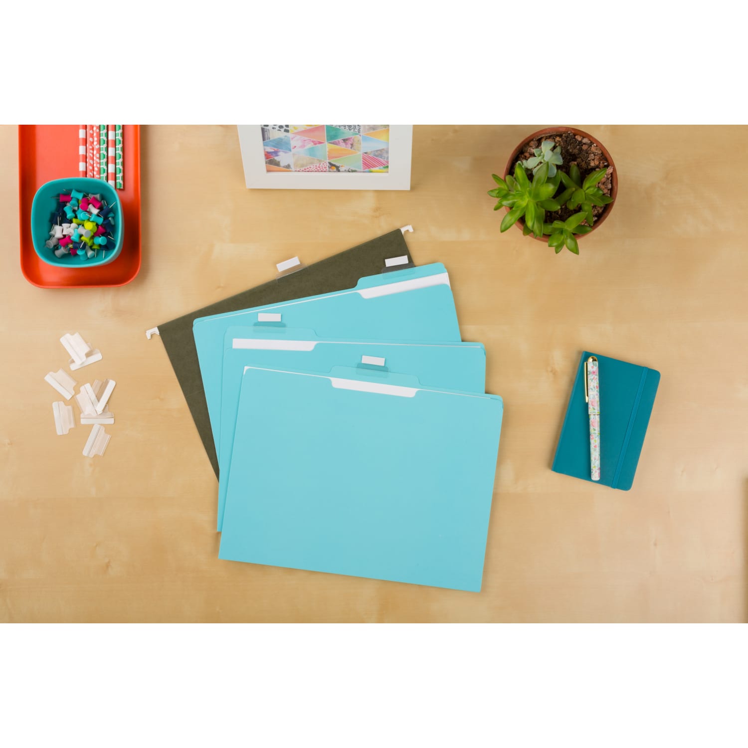 Avery Insertable Self-Adhesive Index Tabs With Printable Inserts, 1in, Clear, Pack Of 25 - Image 4
