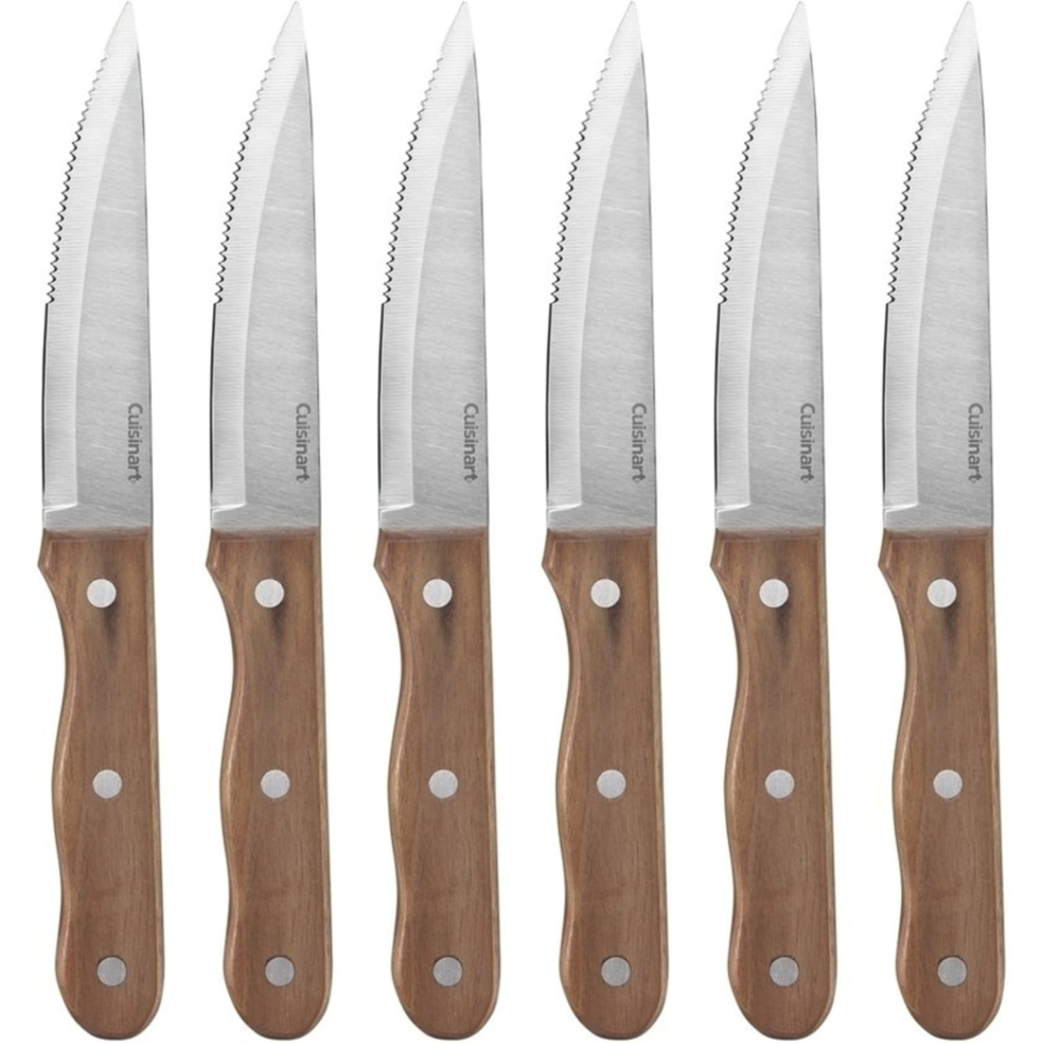 Cuisinart 6-Piece Triple-Rivet Steak Knife Set, Walnut - Image 3
