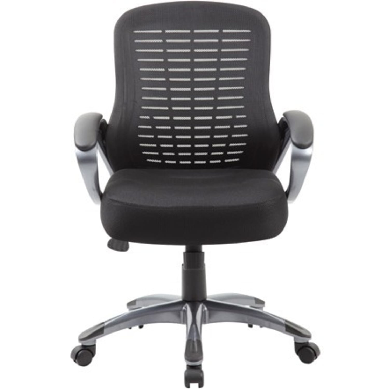 Boss Office Products Ribbed Mesh High Back Task Chair Black PopularChairscom