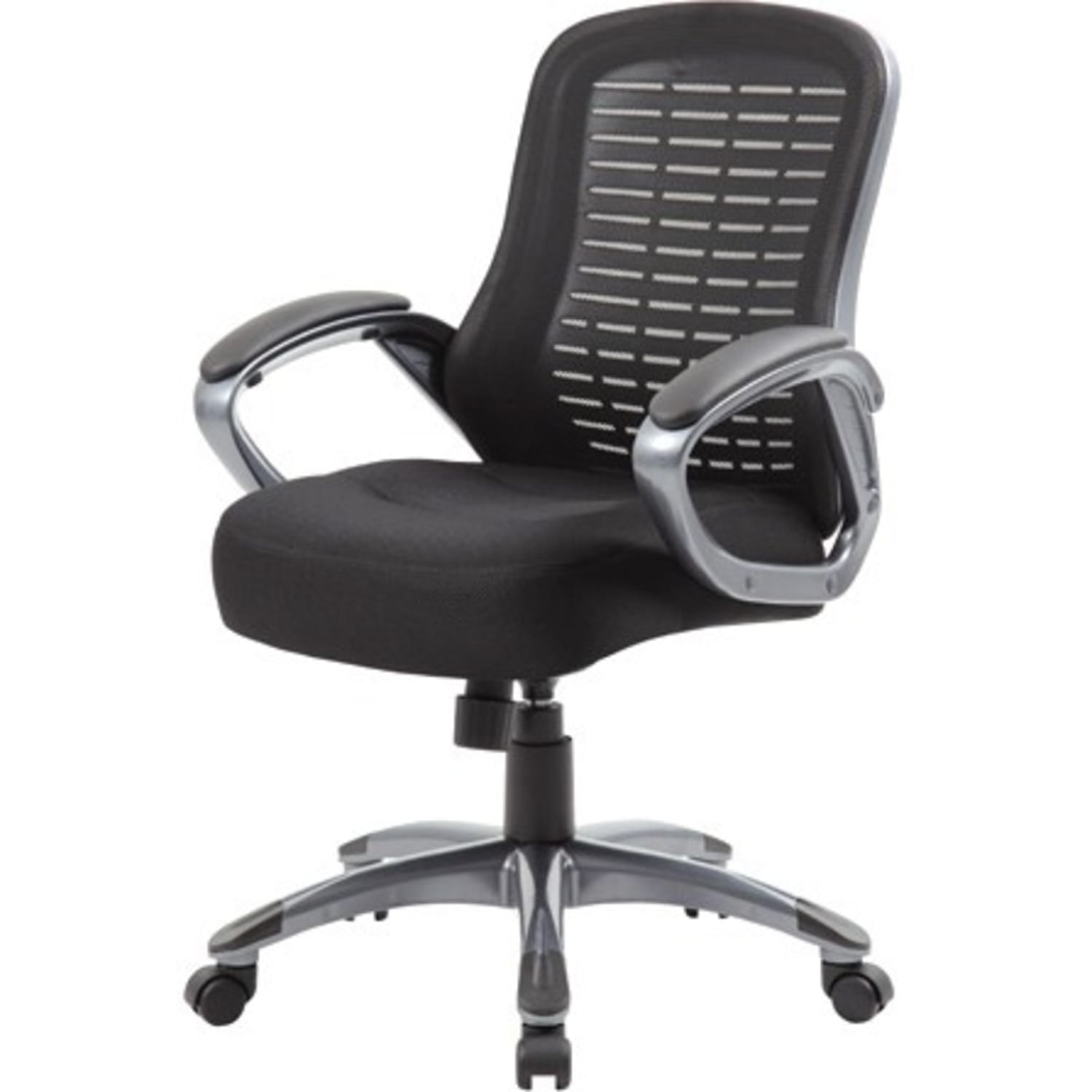 Boss Office Products Ribbed Mesh High Back Task Chair Black PopularChairscom