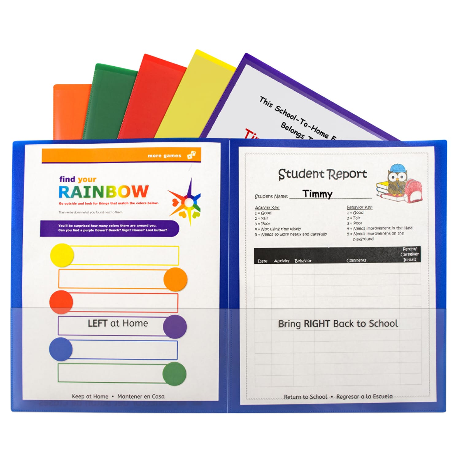C-Line Classroom Connector School-To-Home Folders, 8-1/2in x 11in, Orange, Box Of 25 Folders - Image 4