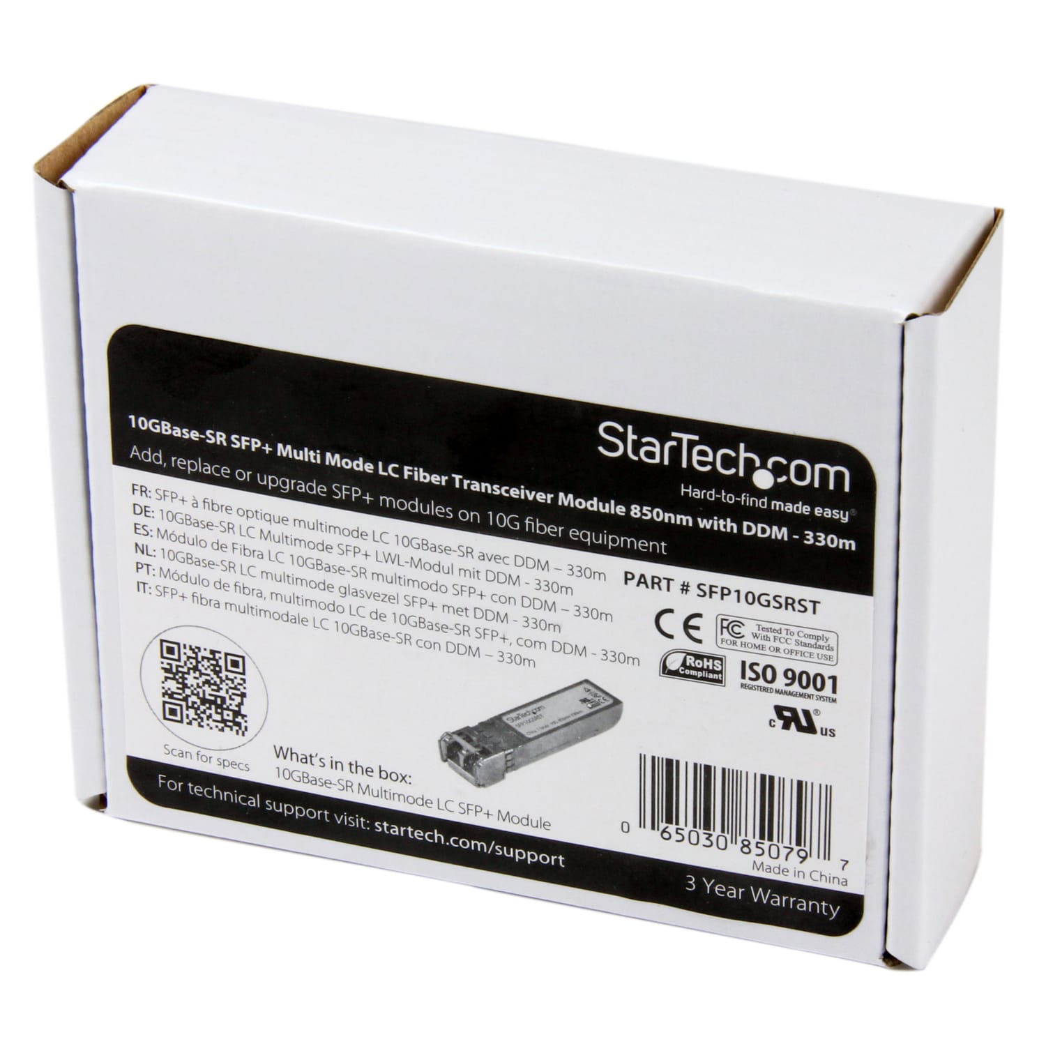 StarTech.com Cisco SFP-10G-SR Compatible SFP+ Module - 10GBASE-SR Fiber Optical SFP Transceiver - Lifetime Warranty - SFP10GSRST - Image 6