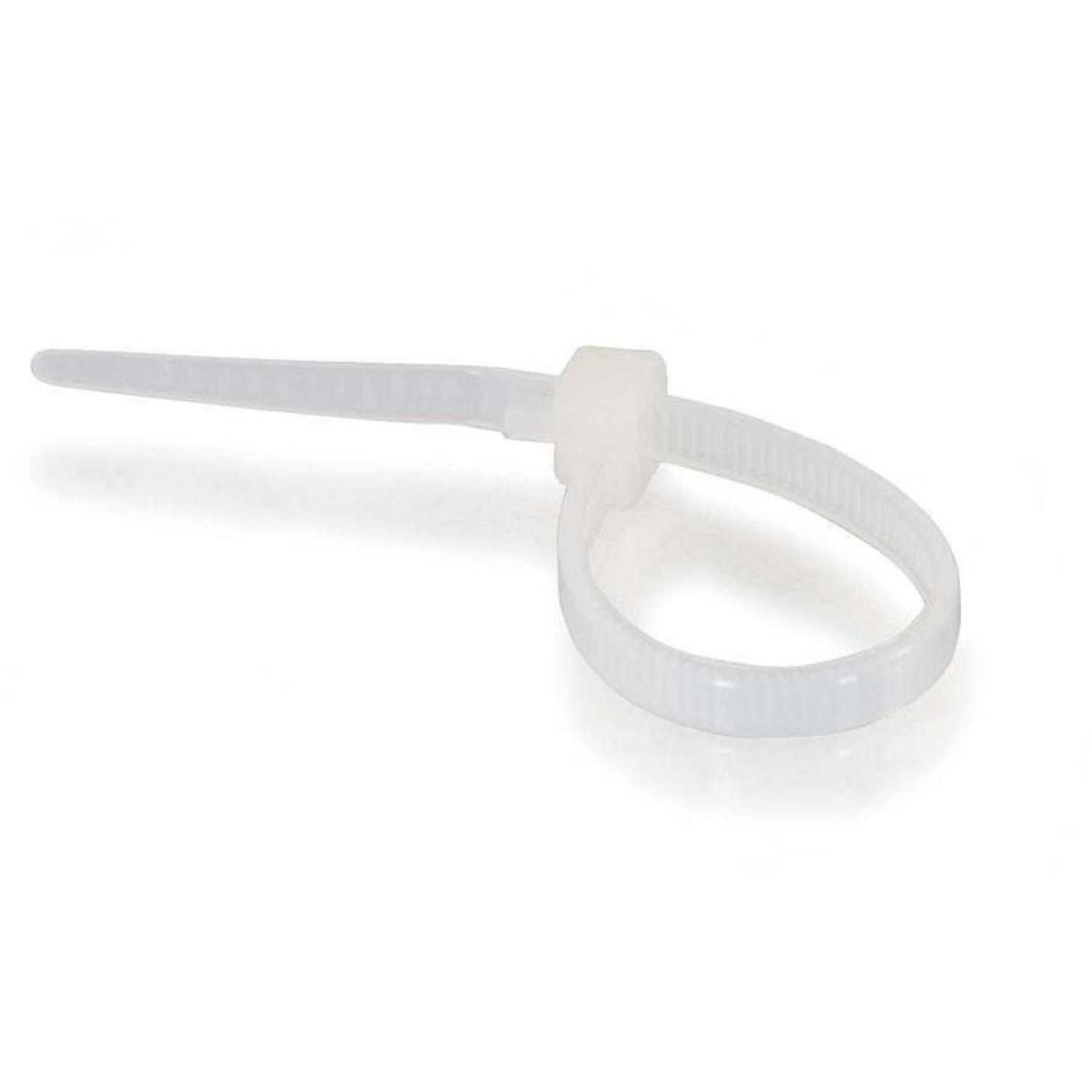 C2G 7.75in Releasable/Reusable Cable Ties - White - 50pk - Cable Tie - Natural - 50 Pack - Image 3