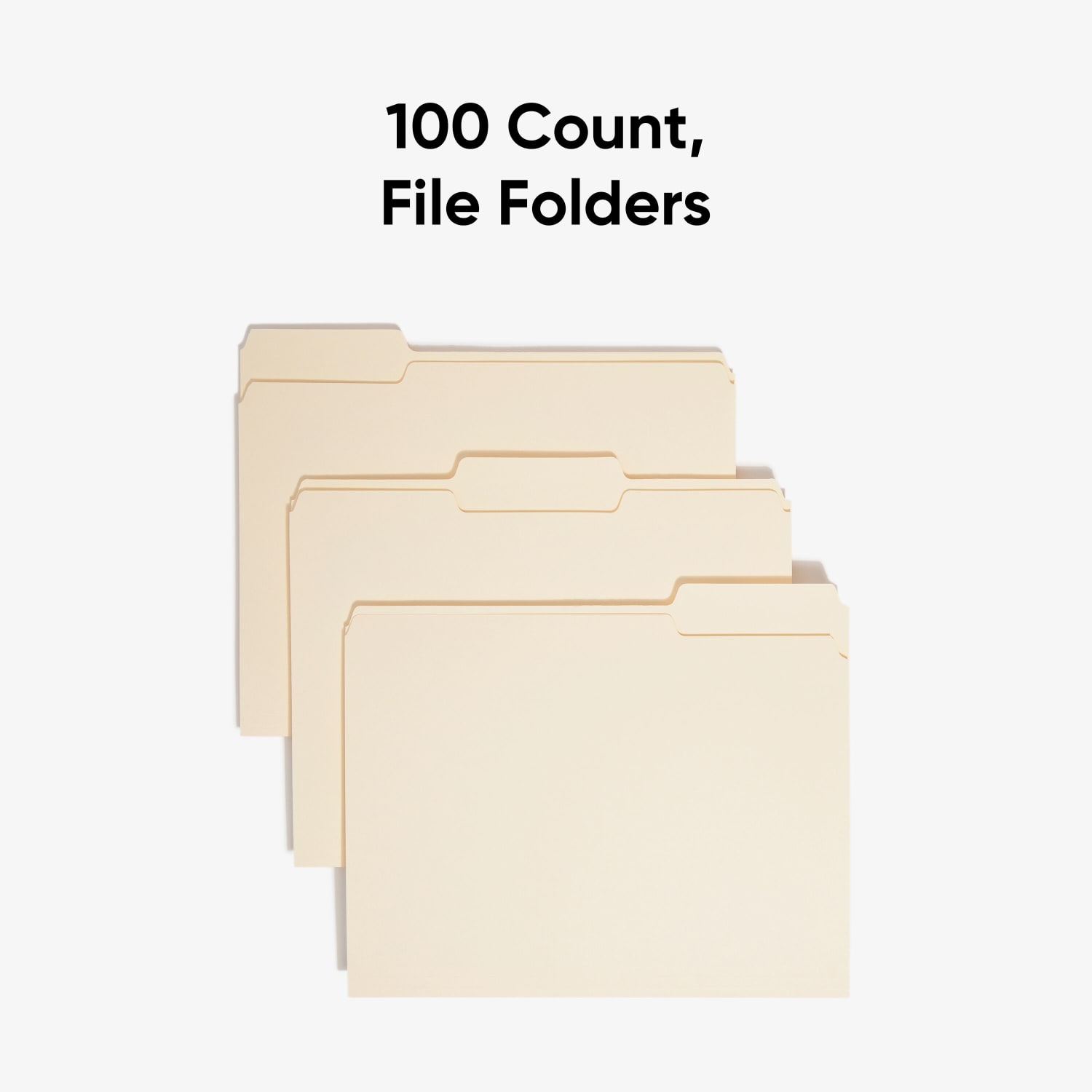Smead File Folders, Letter Size, 1/3 Cut, Manila, Pack Of 100 (10330) - Image 4