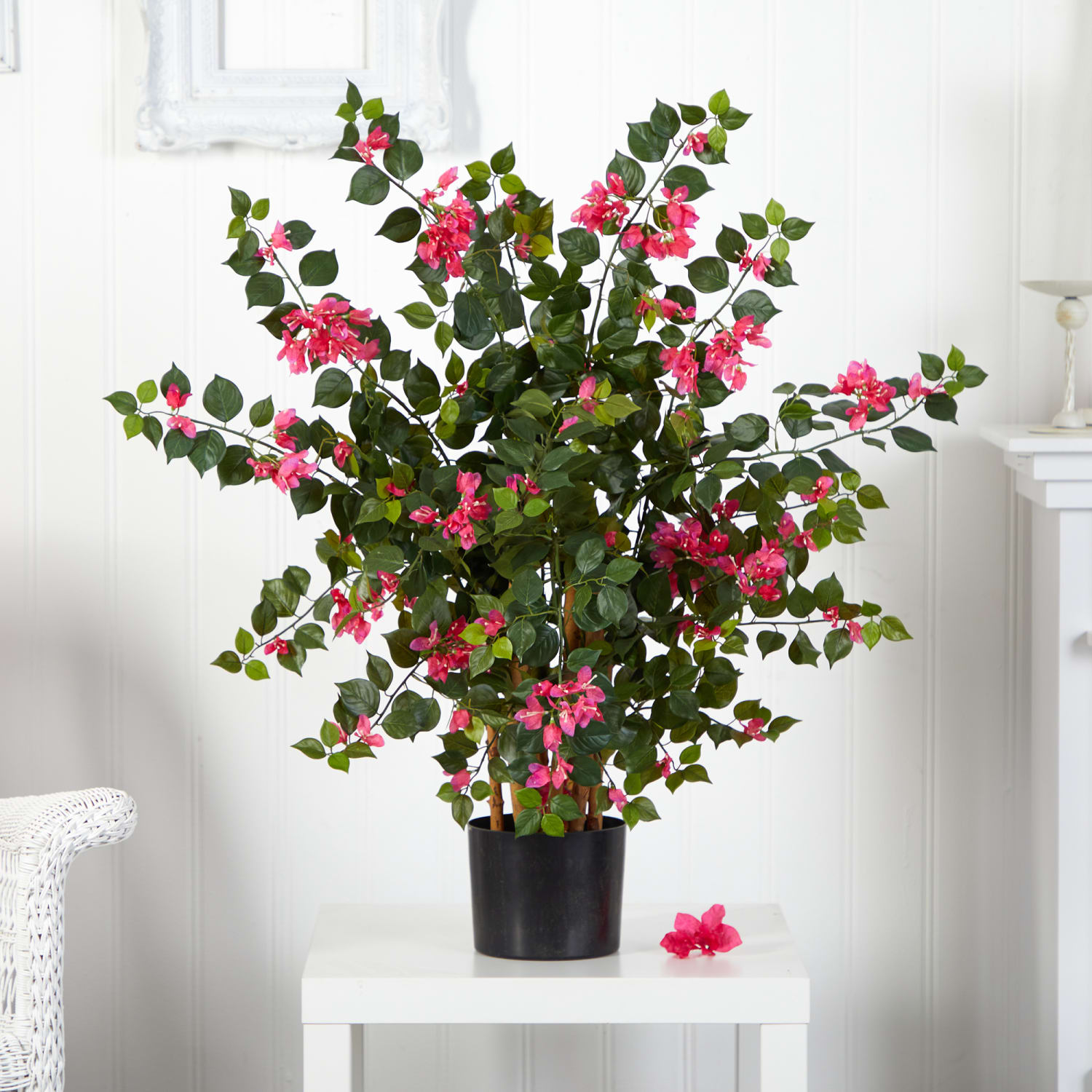 Nearly Natural Bougainvillea 42inH Artificial Tree With Pot, 42inH x 21inW x 21inD, Pink - Image 3