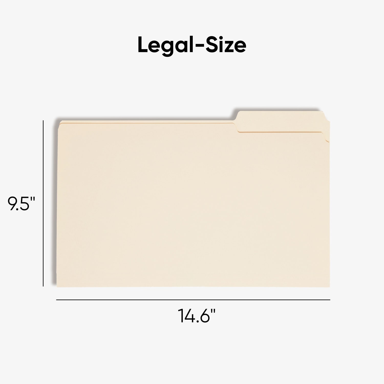 Smead Manila File Folders, Legal Size, 1/3 Cut, Pack Of 100 (15330) - Image 3