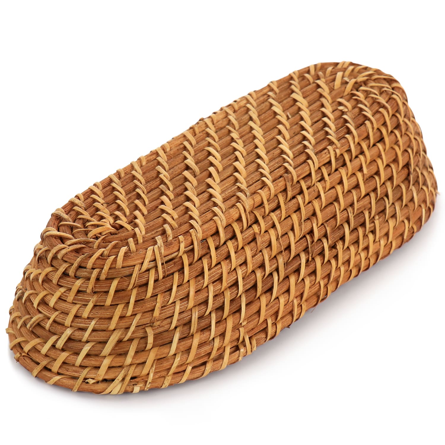 Martha Stewart Rattan Oval Bread Basket, 3inH x 6inW x 12-1/2inD, Brown - Image 6