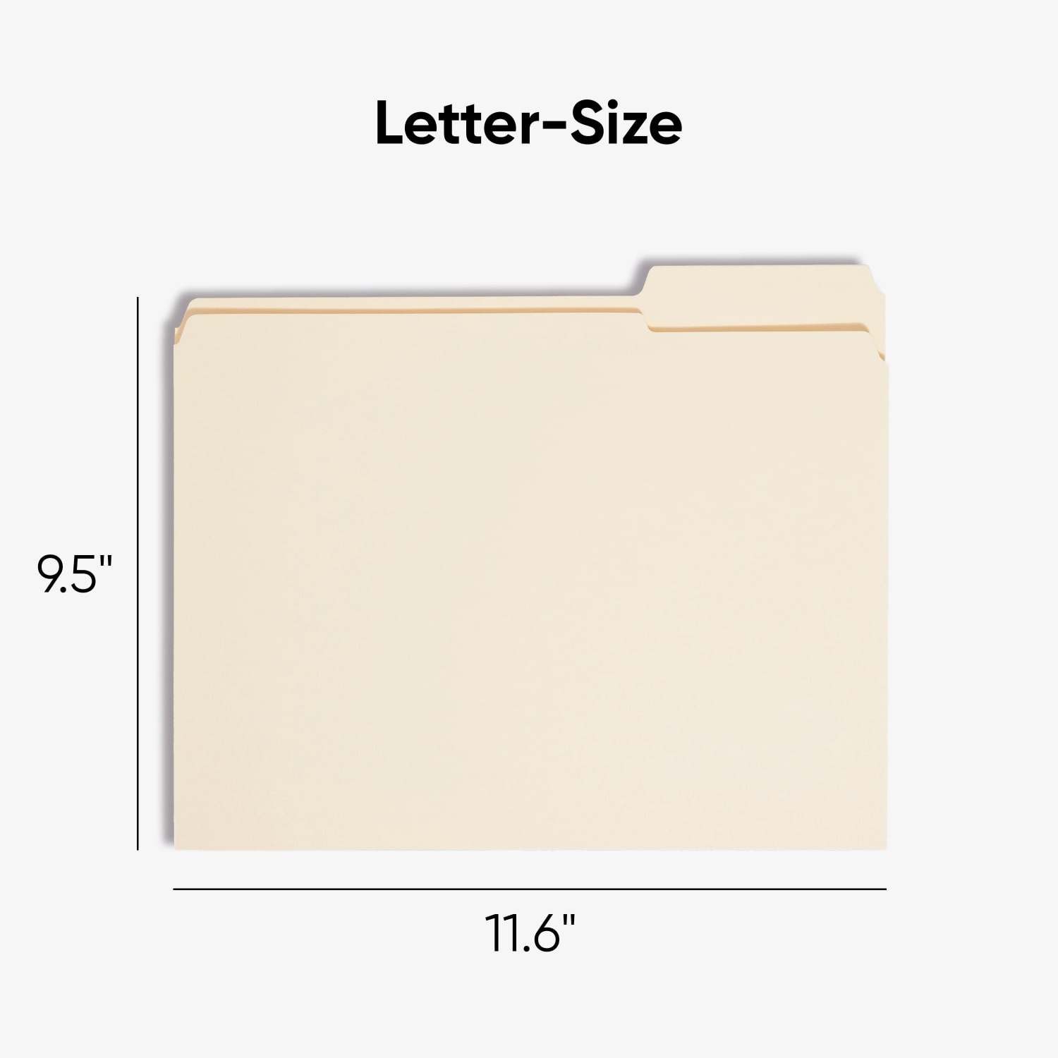 Smead Reinforced Tab File Folders, Letter Size, 1/3 Cut, Manila, Box Of 100 (10334) - Image 3