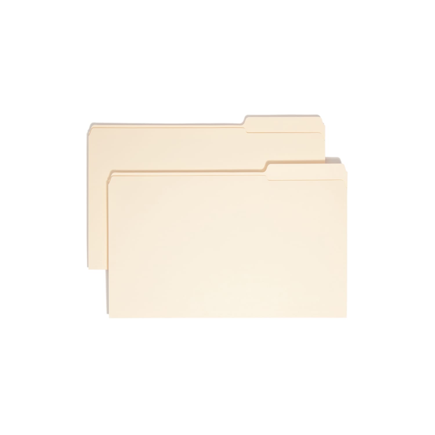 Smead Selected Tab Position Manila File Folders, Legal Size, 1/3 Cut, Position 2, Pack Of 100