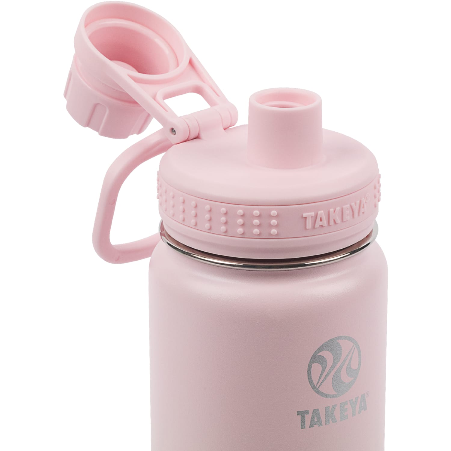 Takeya Actives Spout Reusable Water Bottle, 18 Oz, Blush - Image 3