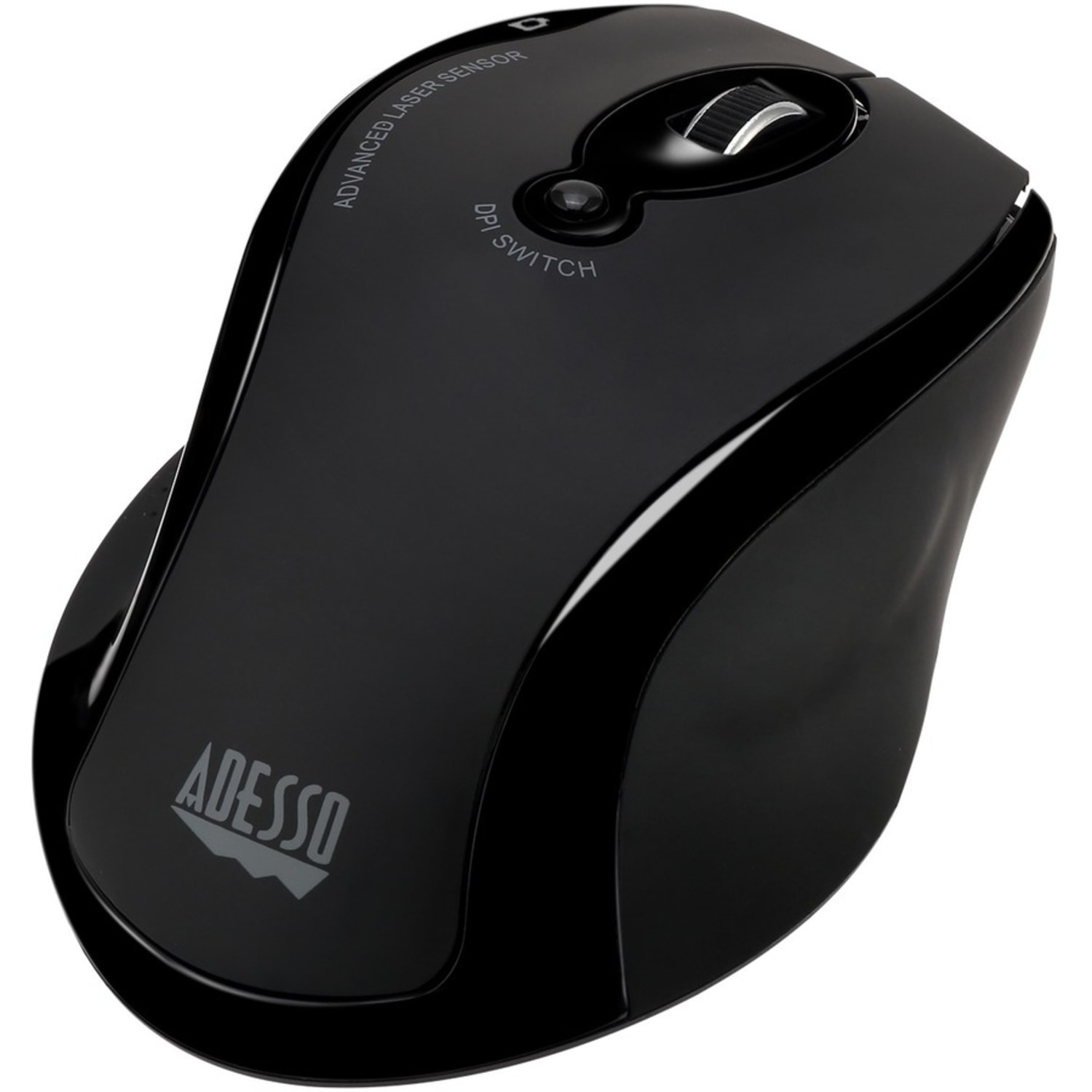 Adesso iMouse G25 Wireless RF Ergonomic Laser Mouse, Black - Image 5