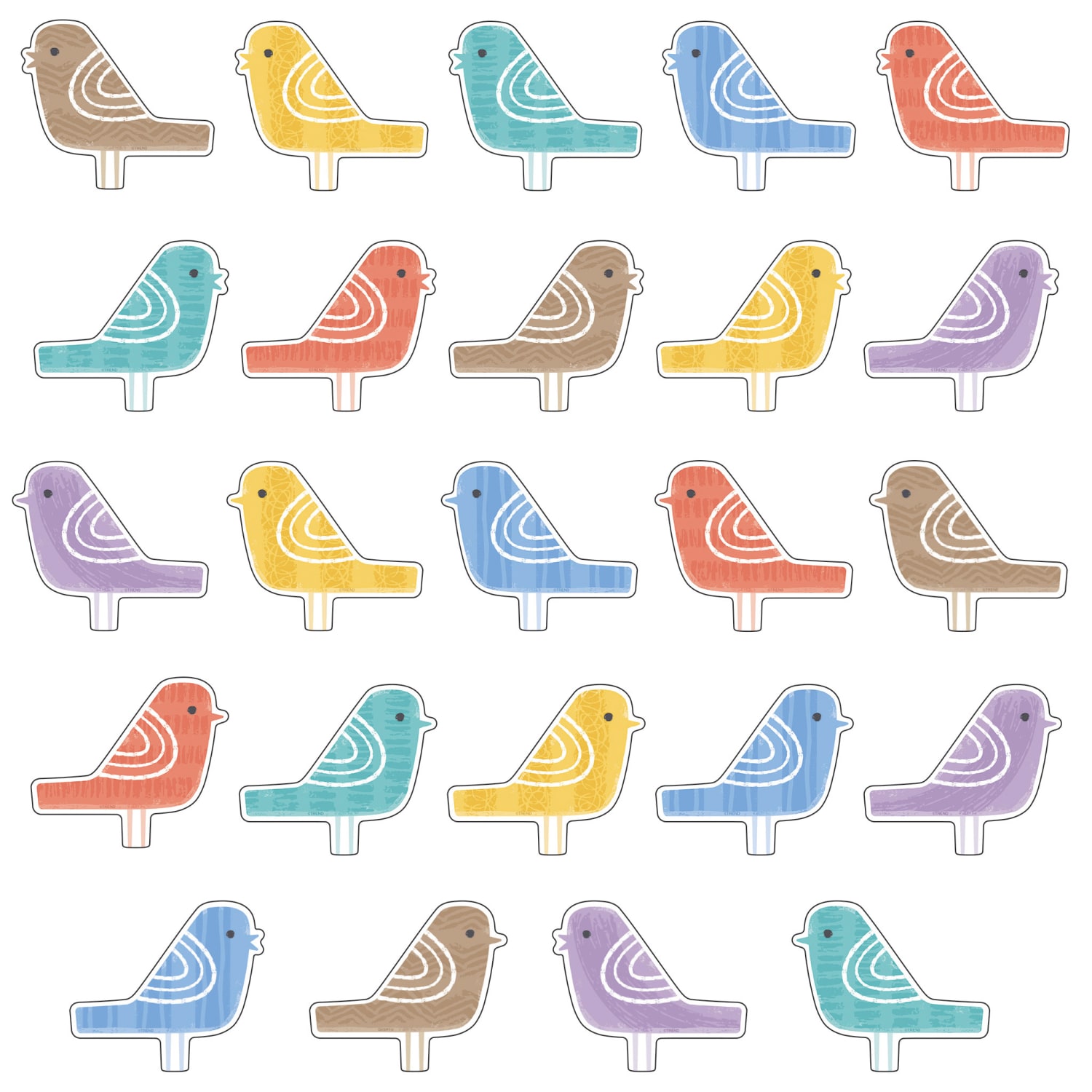 Trend Classic Accents, Garden Birds, 72 Accents Per Pack, Bundle Of 3 Packs - Image 4