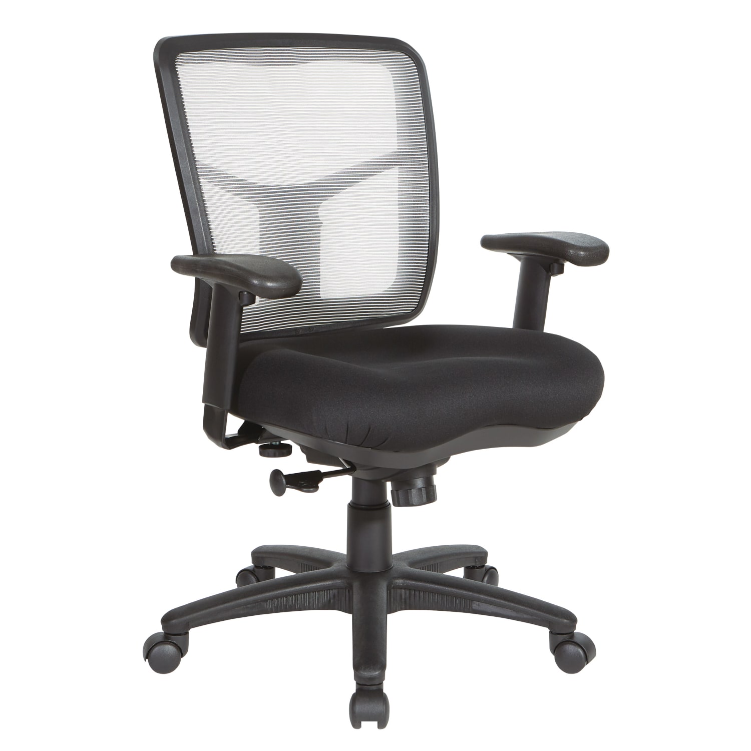 Office Star Pro-Line II Air Mist Ergonomic Mesh Mid-Back Manager Chair, White