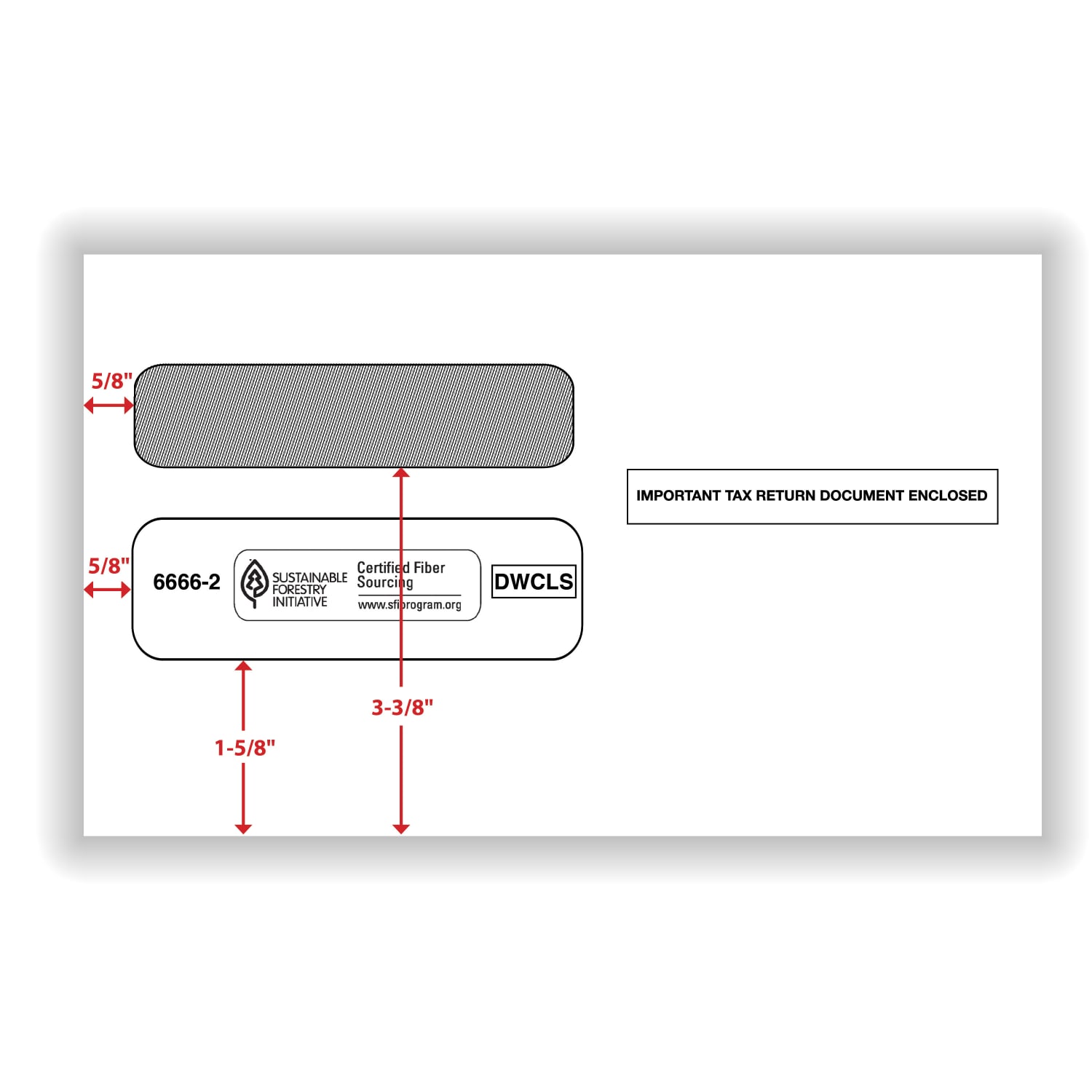 ComplyRight Double-Window Envelopes For W-2 Tax Forms, 5-5/8in X 9-1/4in, Self-Seal, White, Pack Of 200 Envelopes - Image 5
