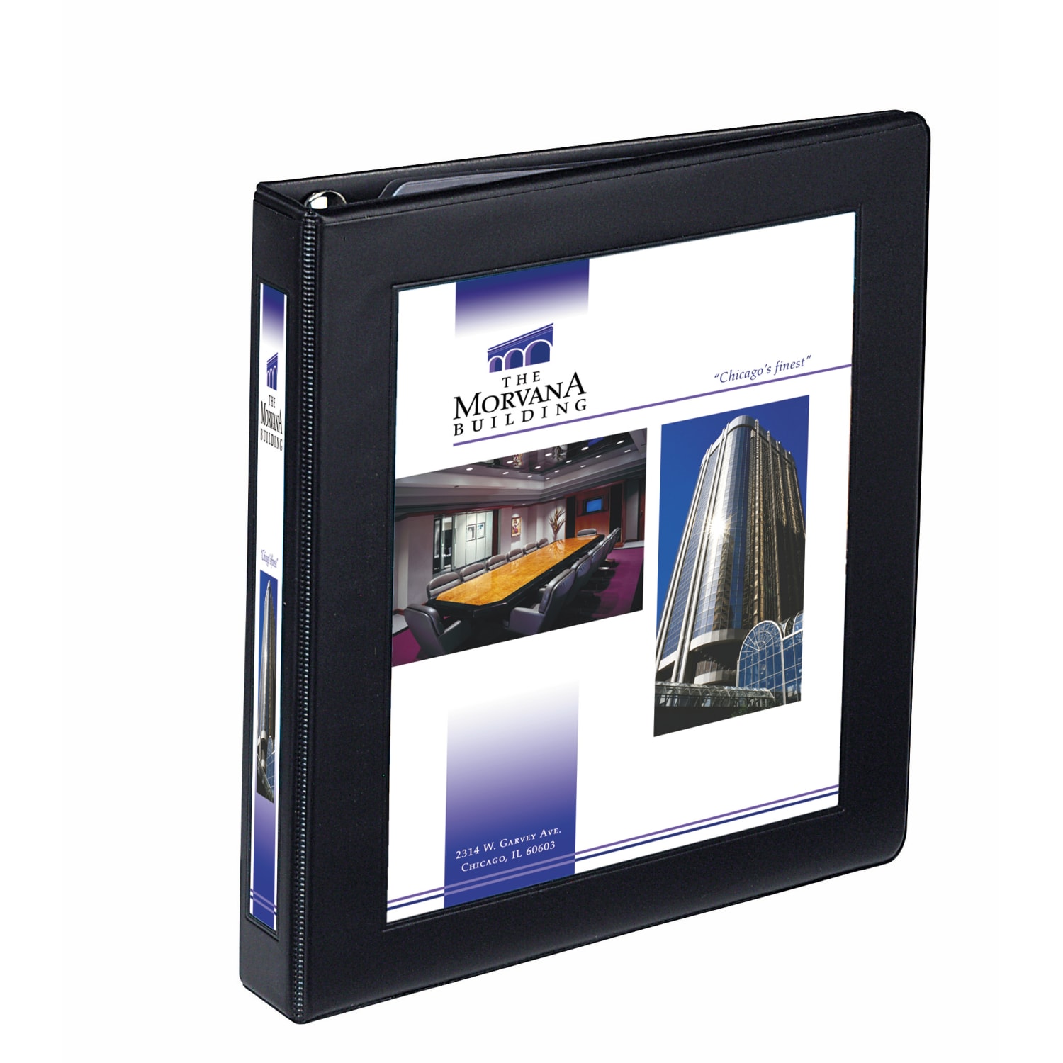 Avery Heavy-Duty Framed View 3-Ring Binder, 1in One Touch EZD Rings, Black, 1 Binder