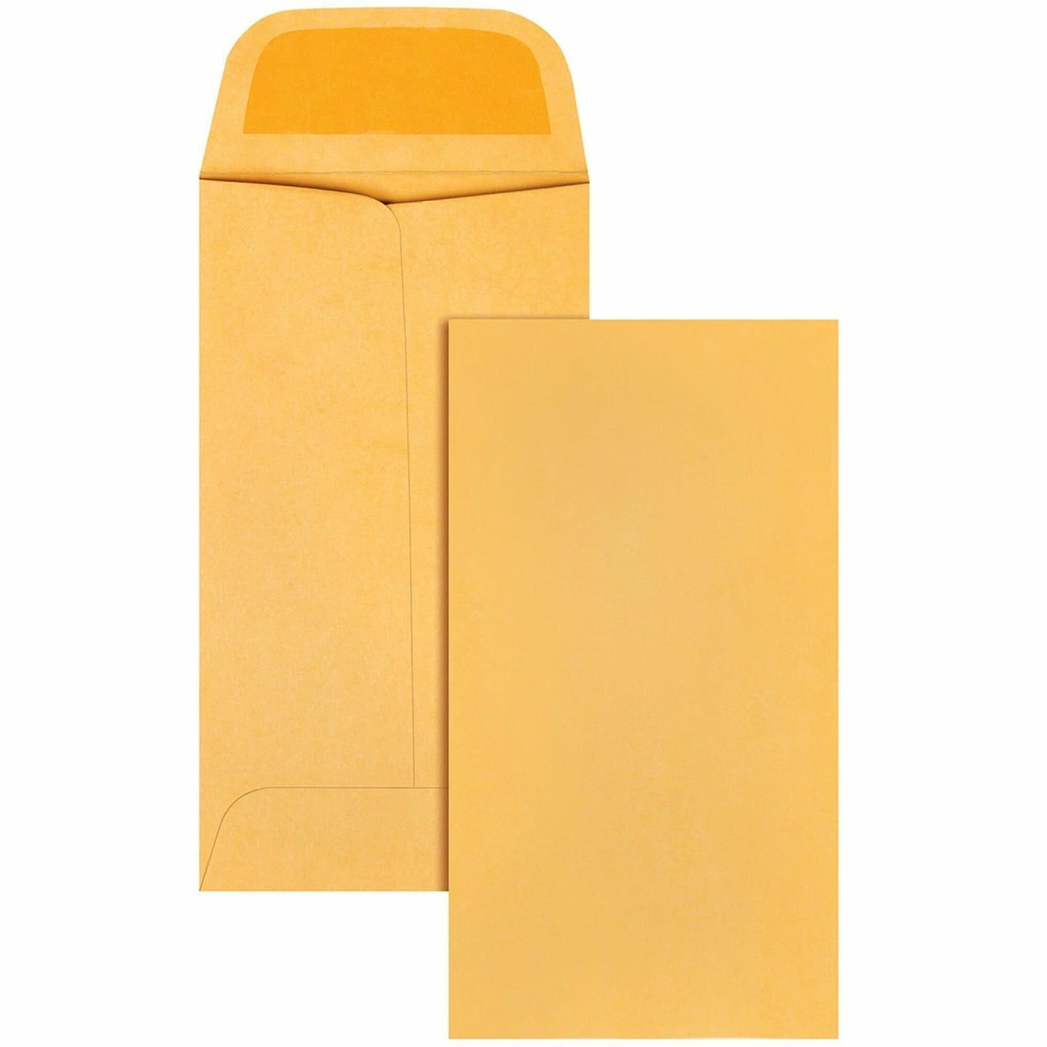 Quality Park Kraft Coin/Small Parts Envelope - Coin - #5 - 2 7/8in Width x 5 1/4in Length - 28 lb - Gummed - Light Brown - Kraft - 500 / Box