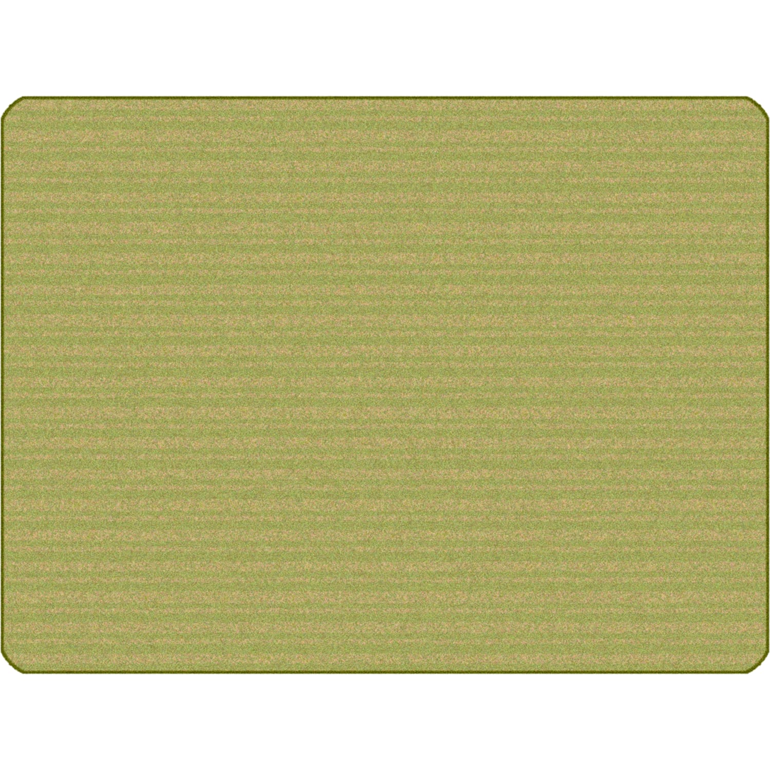 Carpets for Kids KIDSoft Subtle Stripes Solid Tonal Rug, 6ftx9ft, Green/Tan