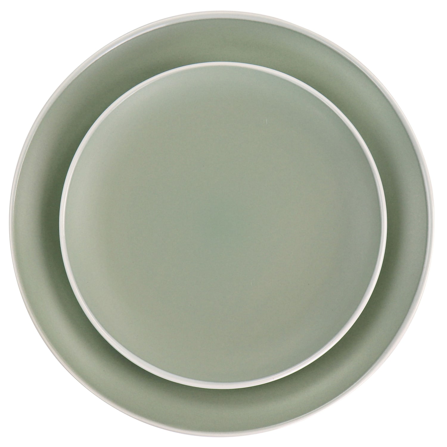 Spice By Tia Mowry Creamy Tahini 12-Piece Stoneware Dinnerware Set, Green - Image 6