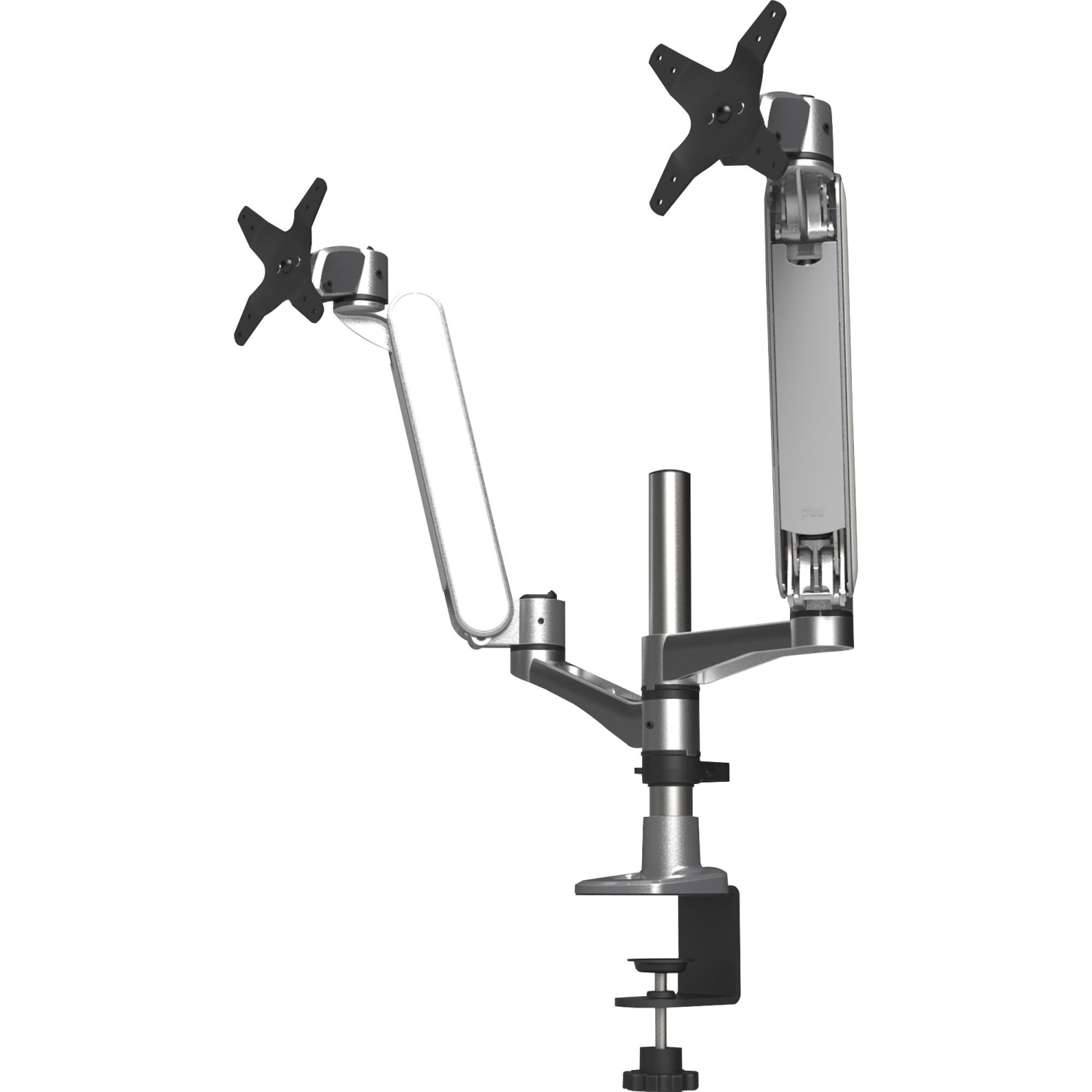 Kantek MA320 Mounting Arm for Monitor - Silver - TAA Compliant - 2 Display(s) Supported - 30in Screen Support - Aluminum, Steel - 1 Each - Image 3