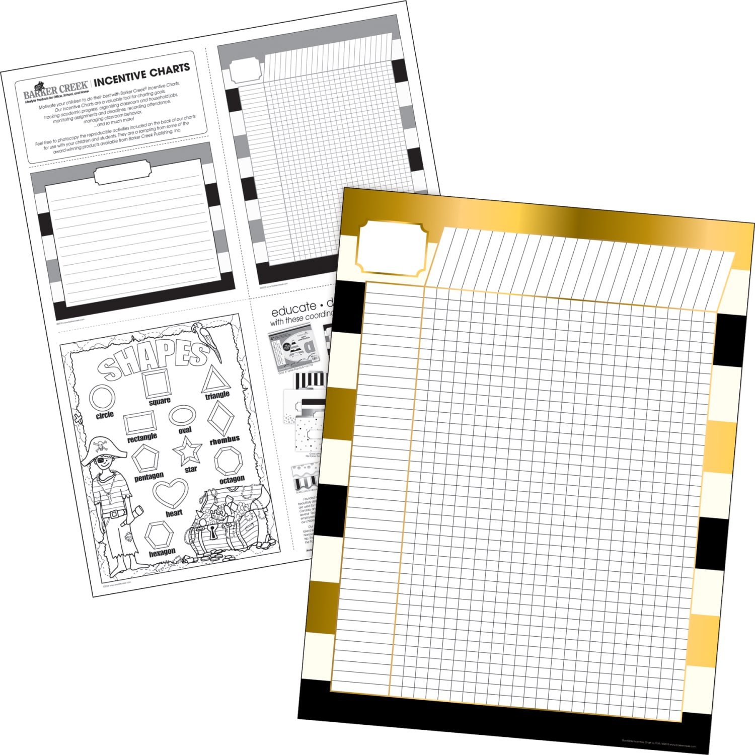 Barker Creek Elementary To Middle School Incentive Chart Sets, 17in x 22in, Set Of 4 - Image 3