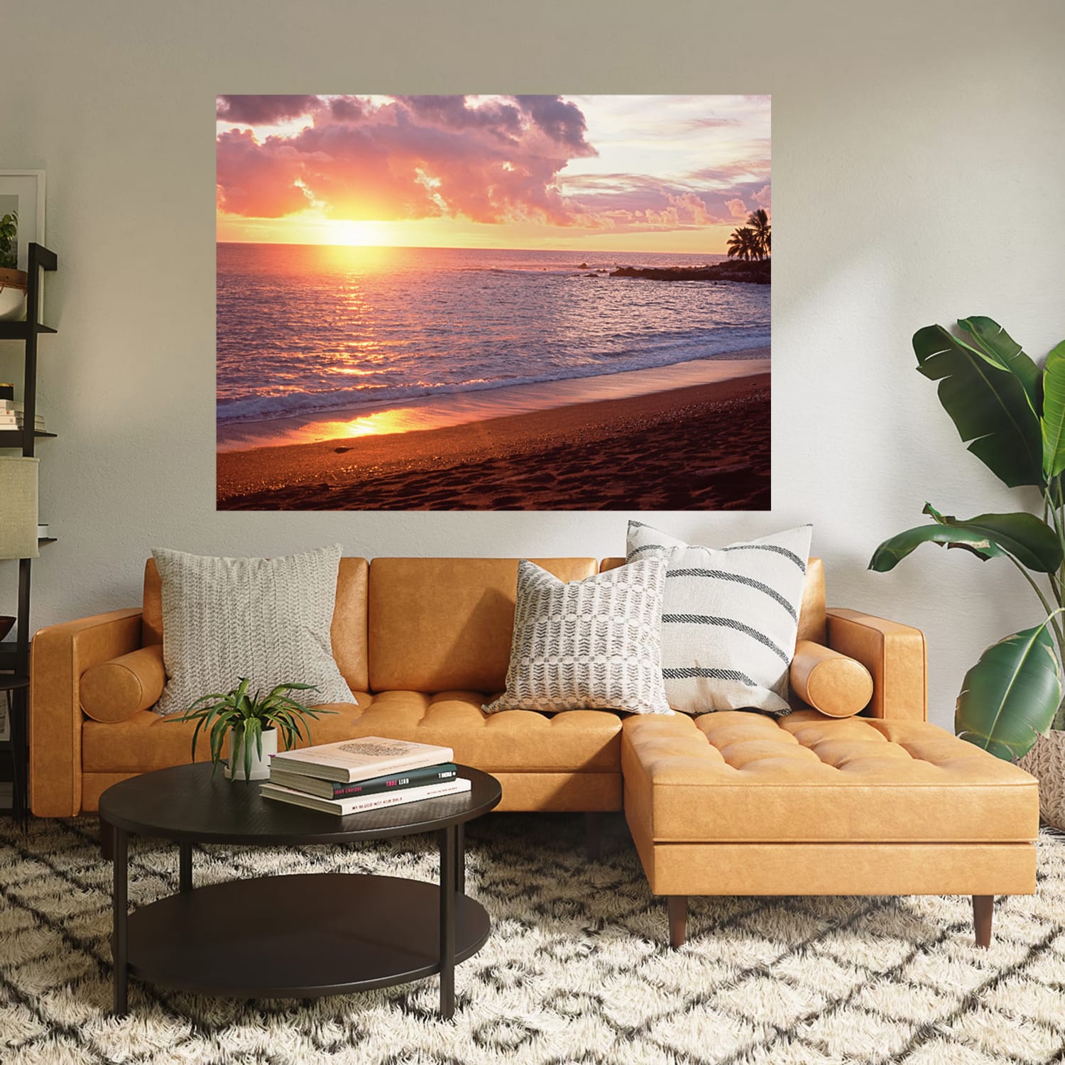 Biggies Landscape/Seascape Mural, 48in x 36in, Unframed, Sunset - Image 5