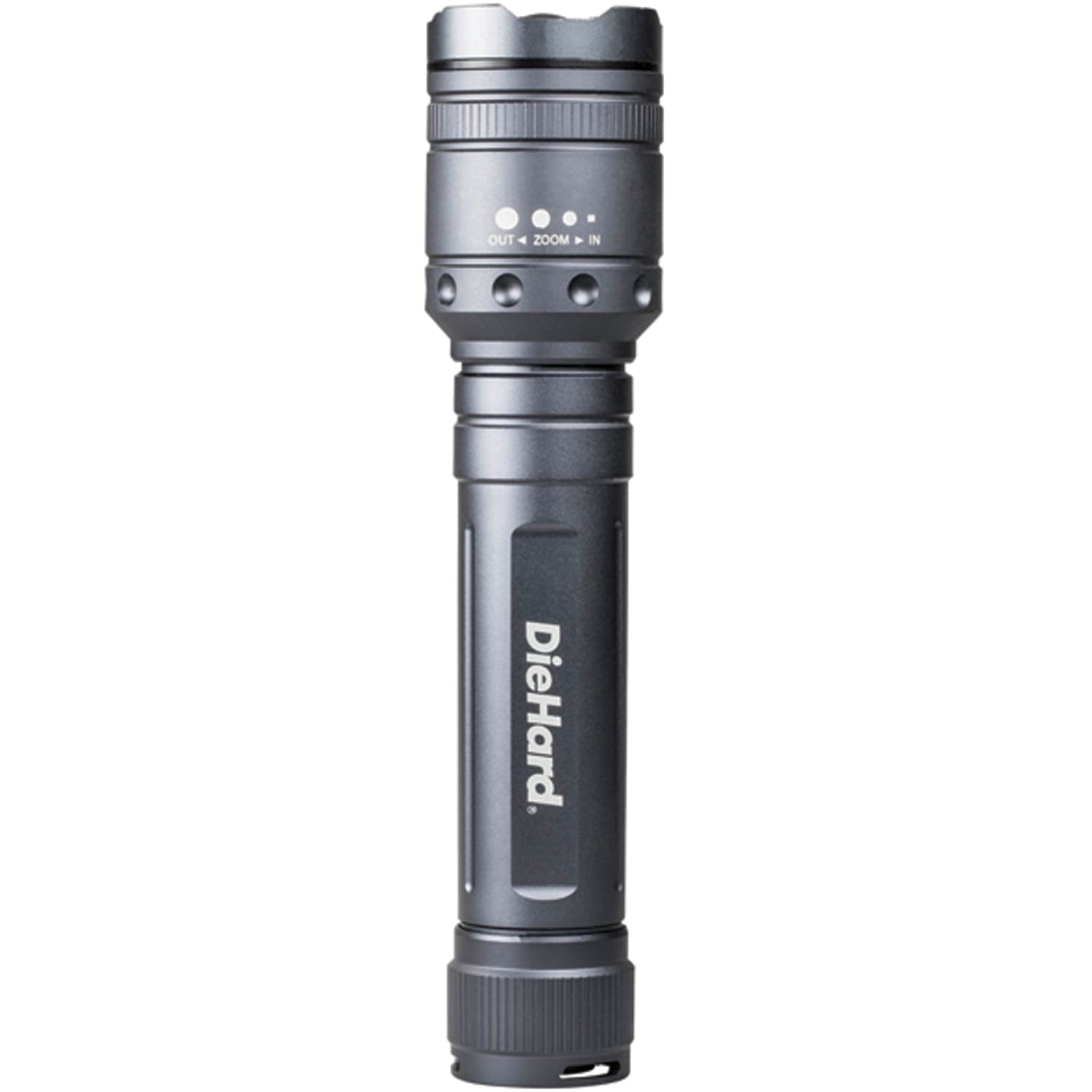 DieHard 2,400-Lumen Battery-Powered Twist Focus Flashlight, 9in x 2in x 2in, Black - Image 4