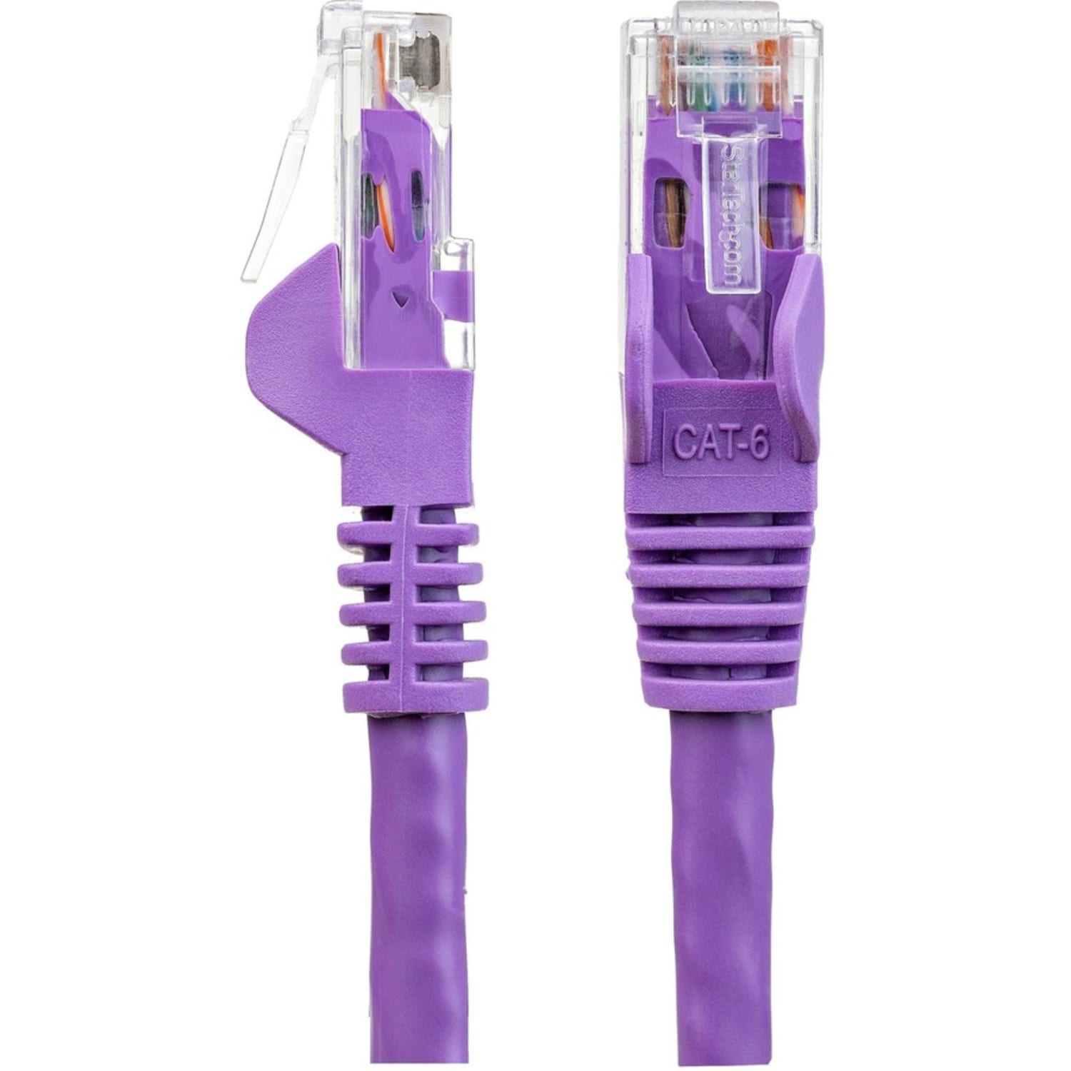StarTech.com 150ft Purple Cat6 Patch Cable with Snagless RJ45 Connectors - Long Ethernet Cable - 150 ft Cat 6 UTP Cable - N6PATCH150PL - Image 4