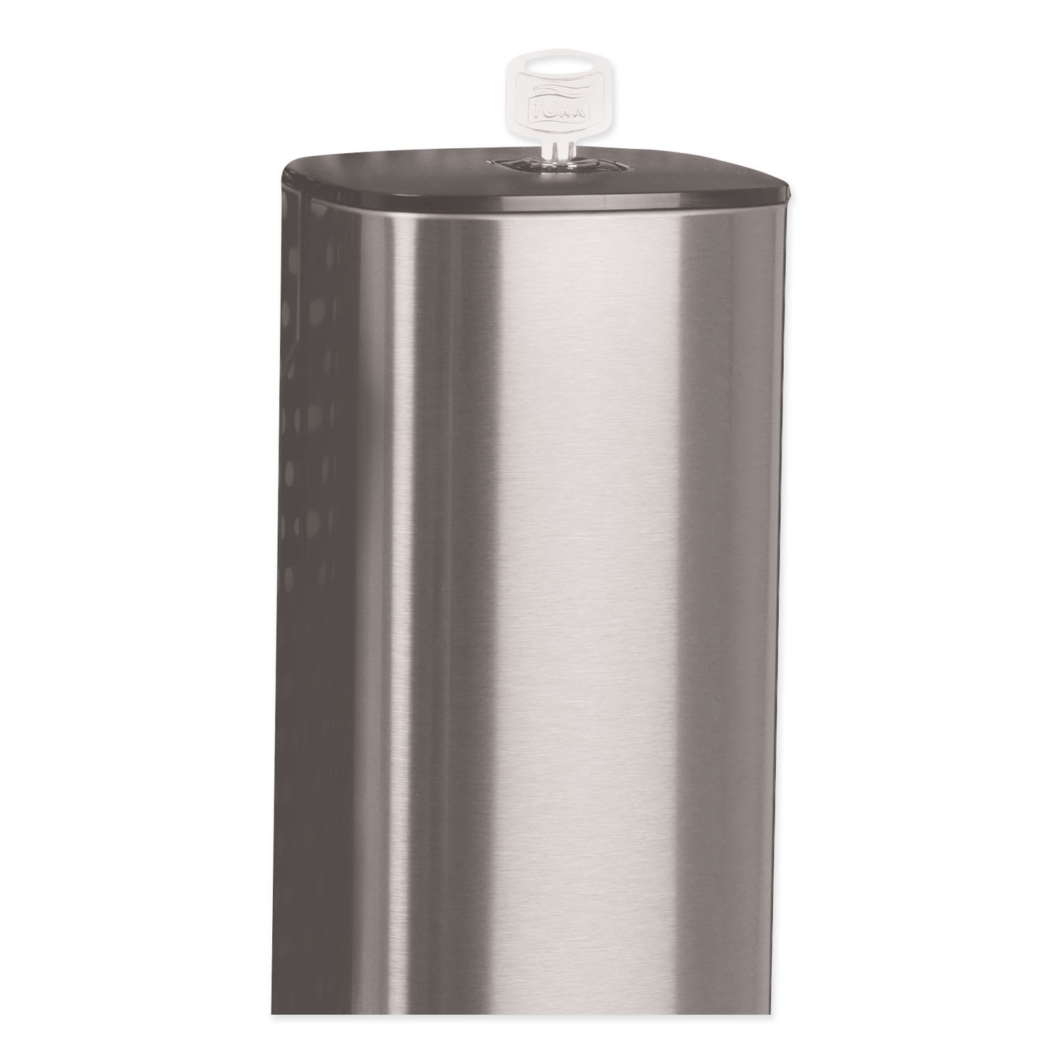 Tork Foam Skincare Manual Dispenser, 1 L Bottle; 33 oz Bottle, 4.25 x 4.25 x 11.38, Stainless Steel - Image 5