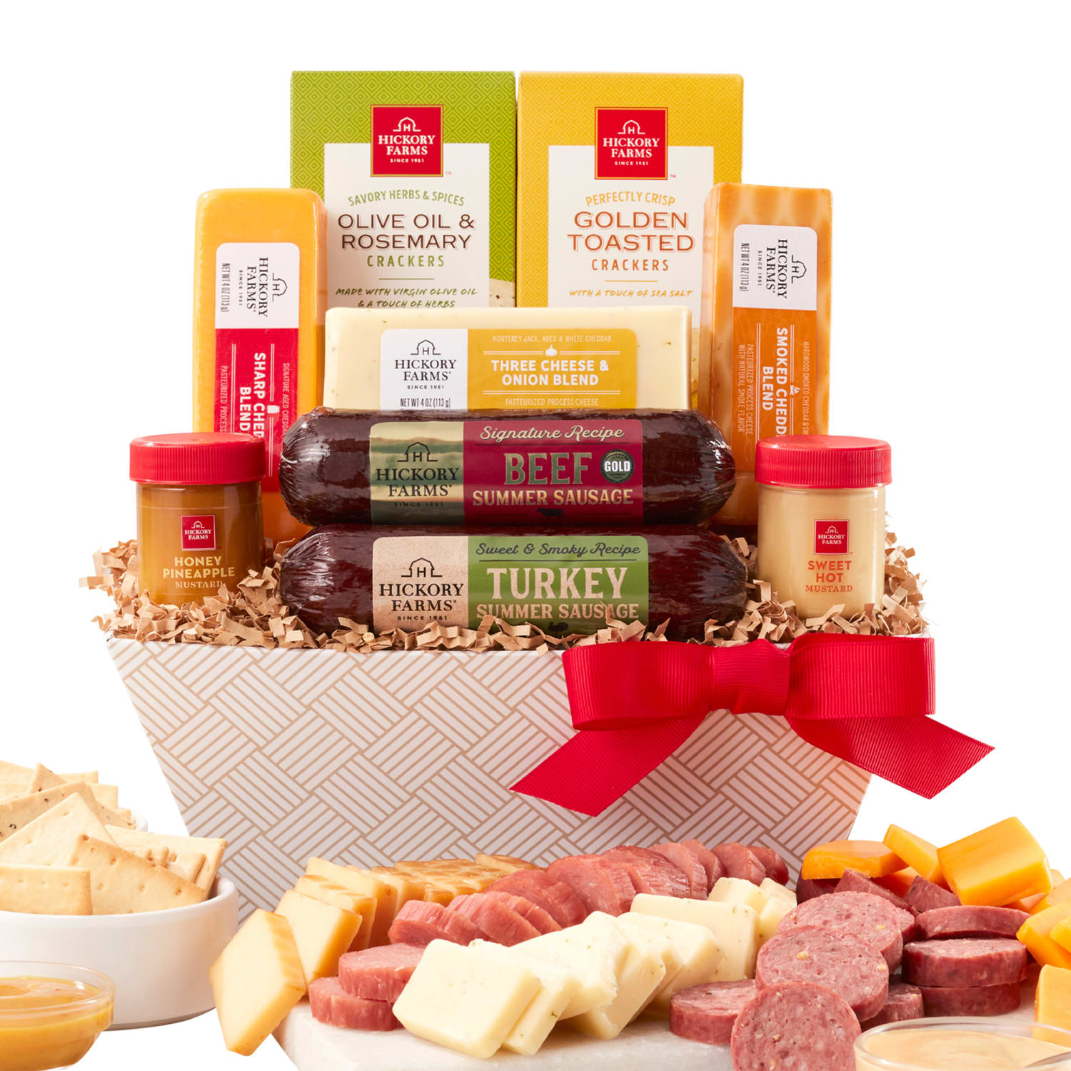 Hickory Farms - Signature Flavors Gift Basket - 9 items