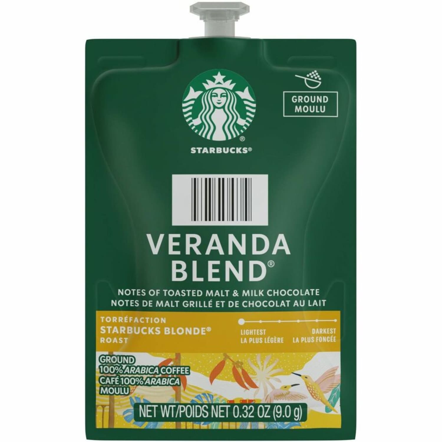 Starbucks Freshpack, Ground Veranda Coffee - Compatible with Flavia Aroma, Flavia Barista, FLAVIA Creation 600, Flavia Creation 500, Flavia Creation 200, Flavia Creation 150, Flavia Creation 300 - Light - 0.3 oz - Freshpack, Ground - Veranda Blend - Image 5