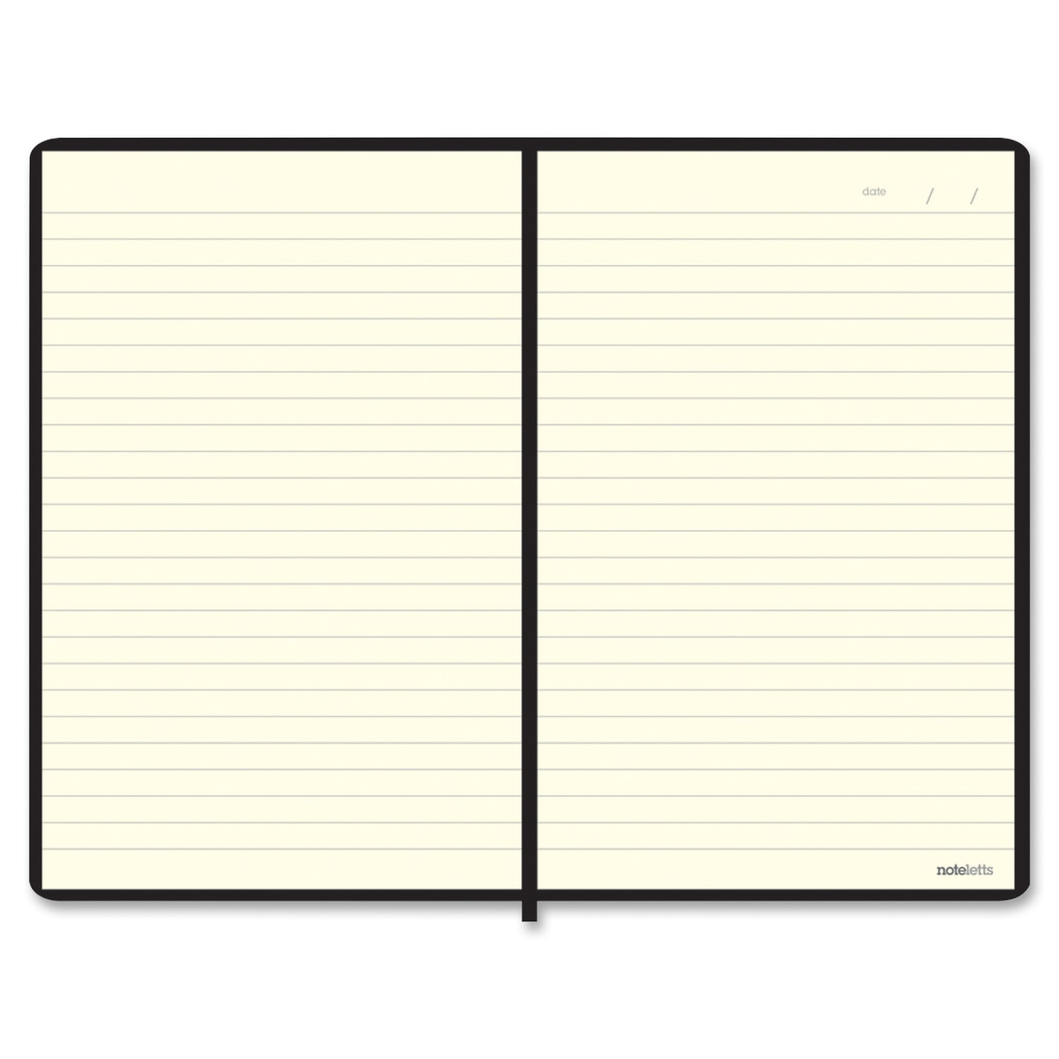 Rediform Letts Of London L5 Ruled Notebook, 9in x 6in, 96 Sheets, Black - Image 4