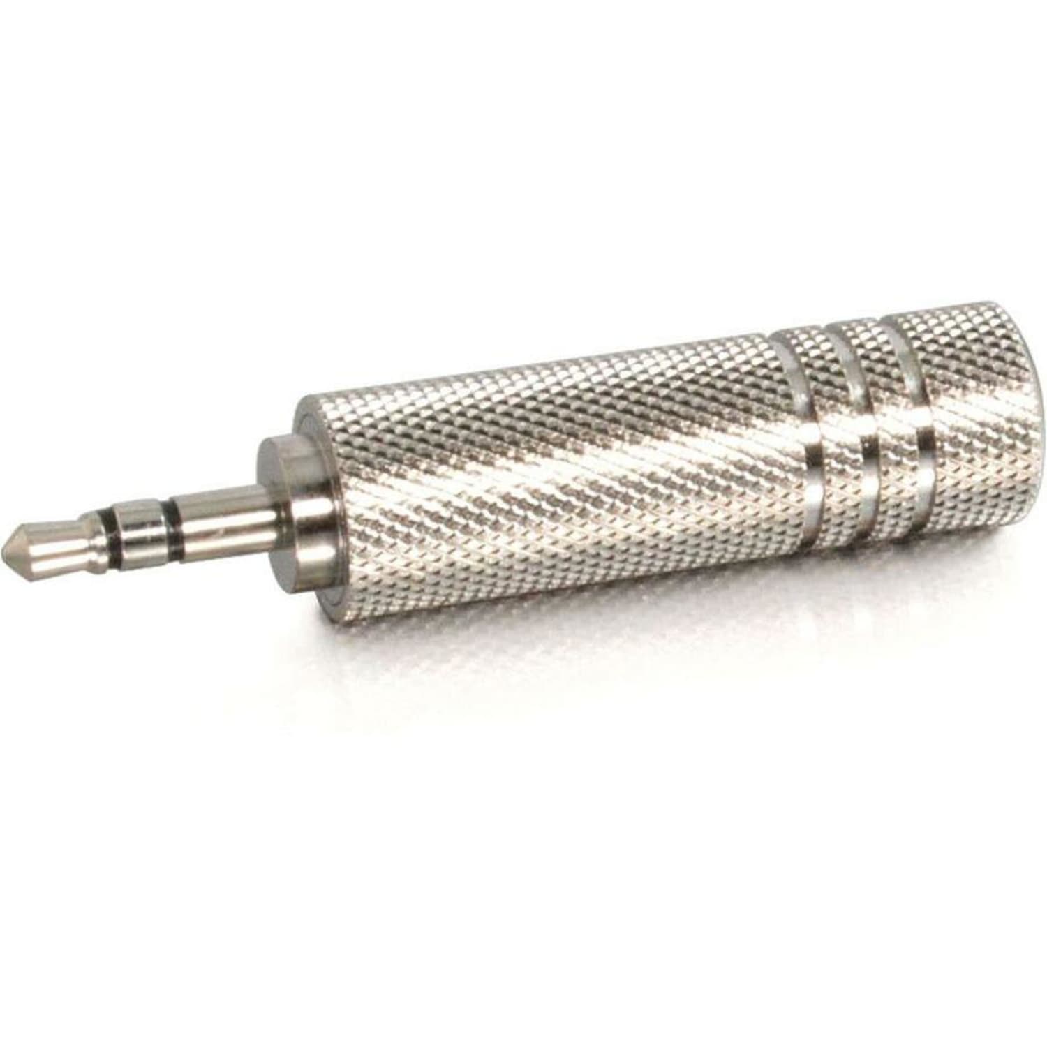 C2G 3.5mm Stereo Male to 6.3mm (1/4in) Stereo Female Adapter - Audio adapter - mini-phone stereo 3.5 mm male to stereo jack female - metallic silver