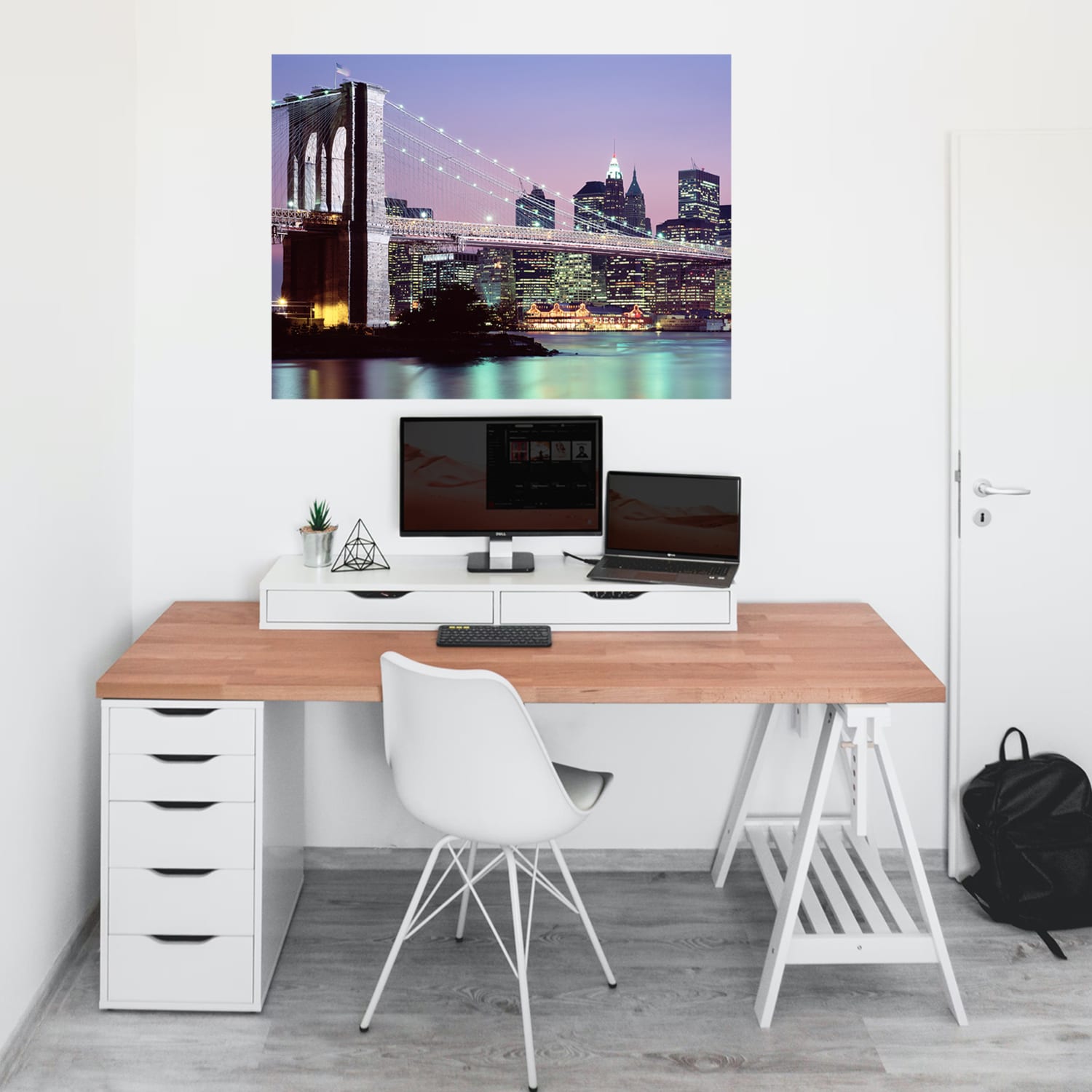 Biggies Landscape/Seascape Mural, 48in x 36in, Unframed, New York - Image 4