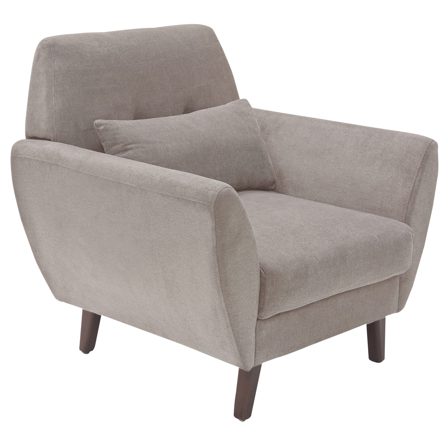 Serta Artesia Collection Arm Chair, Ivory/Chestnut - Image 3