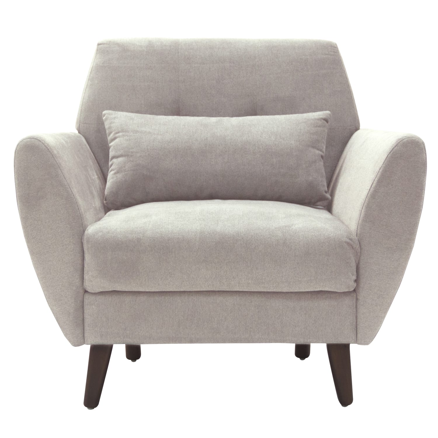 Serta Artesia Collection Arm Chair, Ivory/Chestnut - Image 6