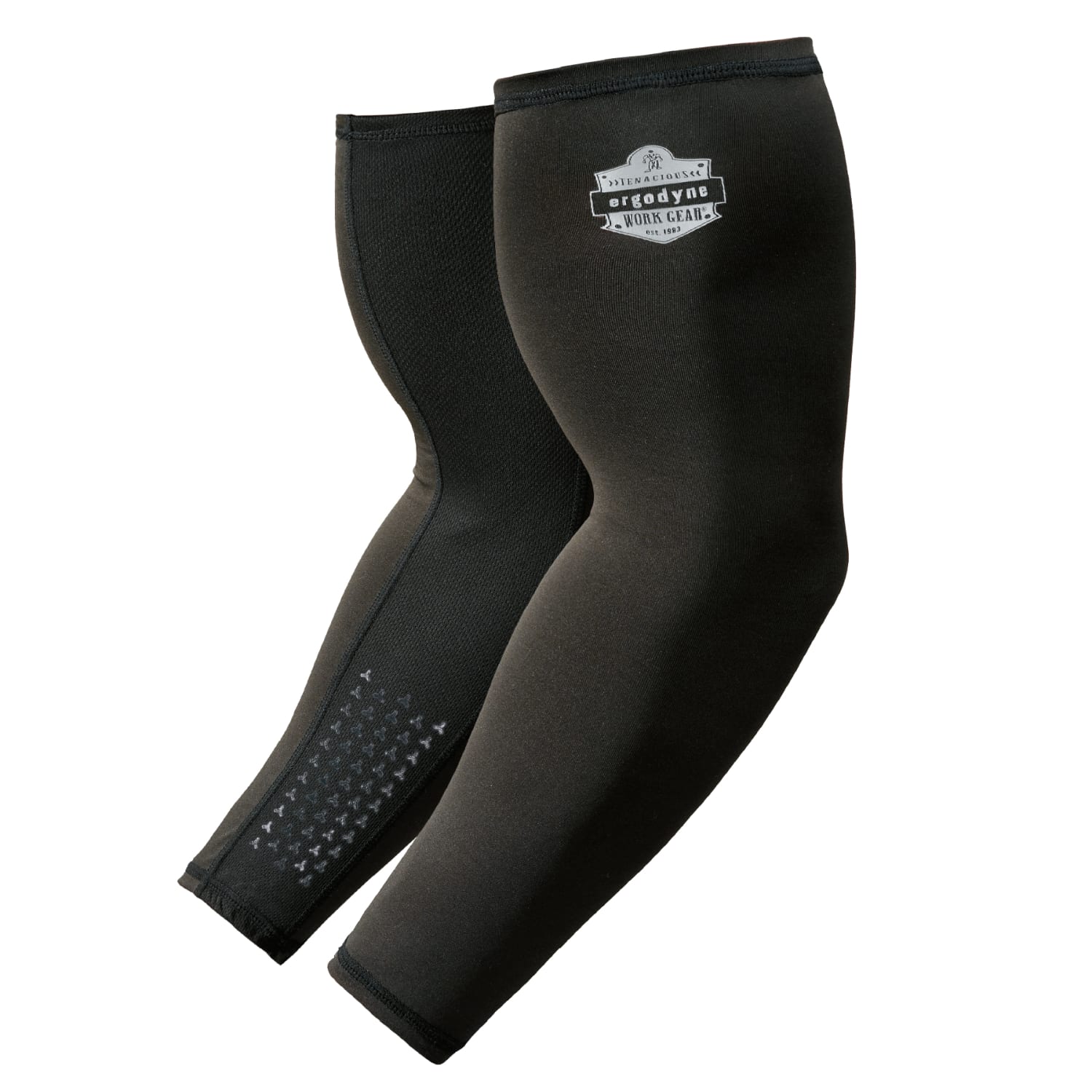 Ergodyne Chill-Its 6691 Cooling Arm Sleeves, Large, Black, Pair Of 2 Sleeves