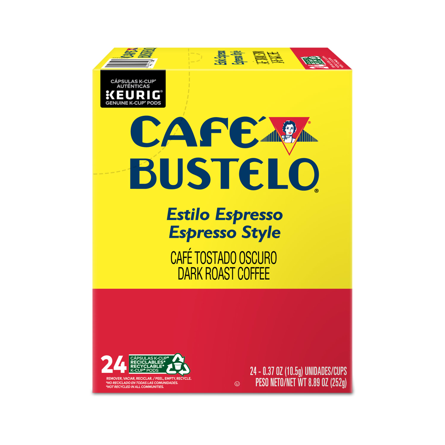 Keurig Cafe Bustelo Single-Serve Pods, Espresso Roast, Classic, Box Of 24 Pods, Case Of 4 Boxes - Image 5